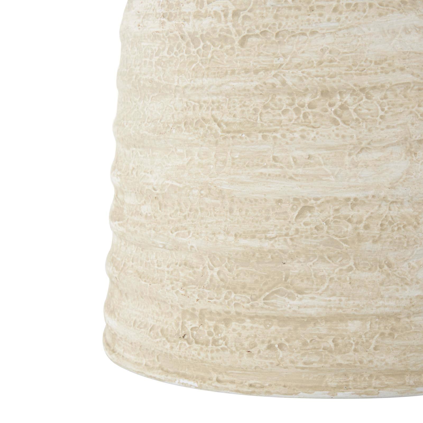 14" Cream Metal Beehive Shaped Watering Can Planter