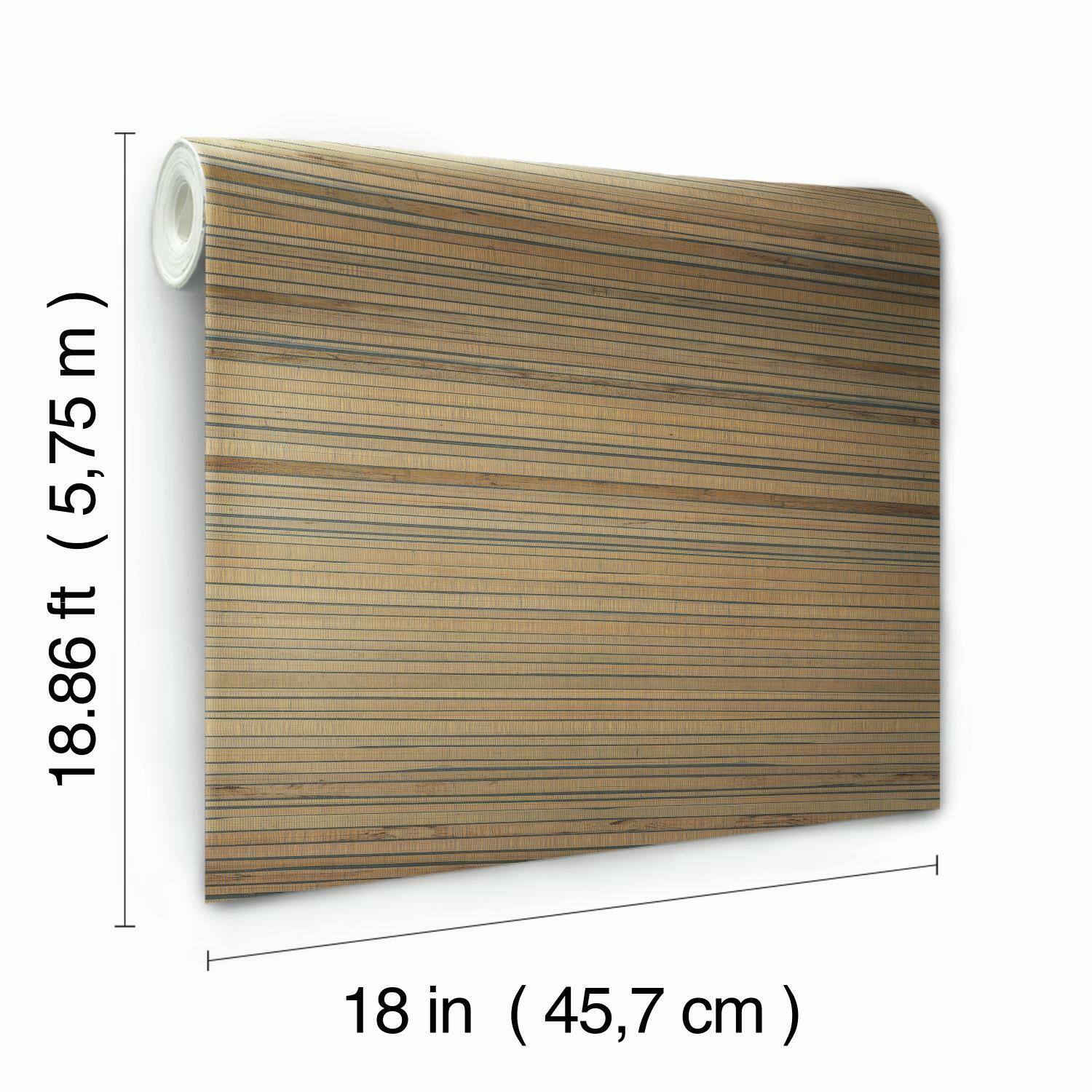 RoomMates Faux Bamboo Grasscloth Peel & Stick Wallpaper Wallpaper