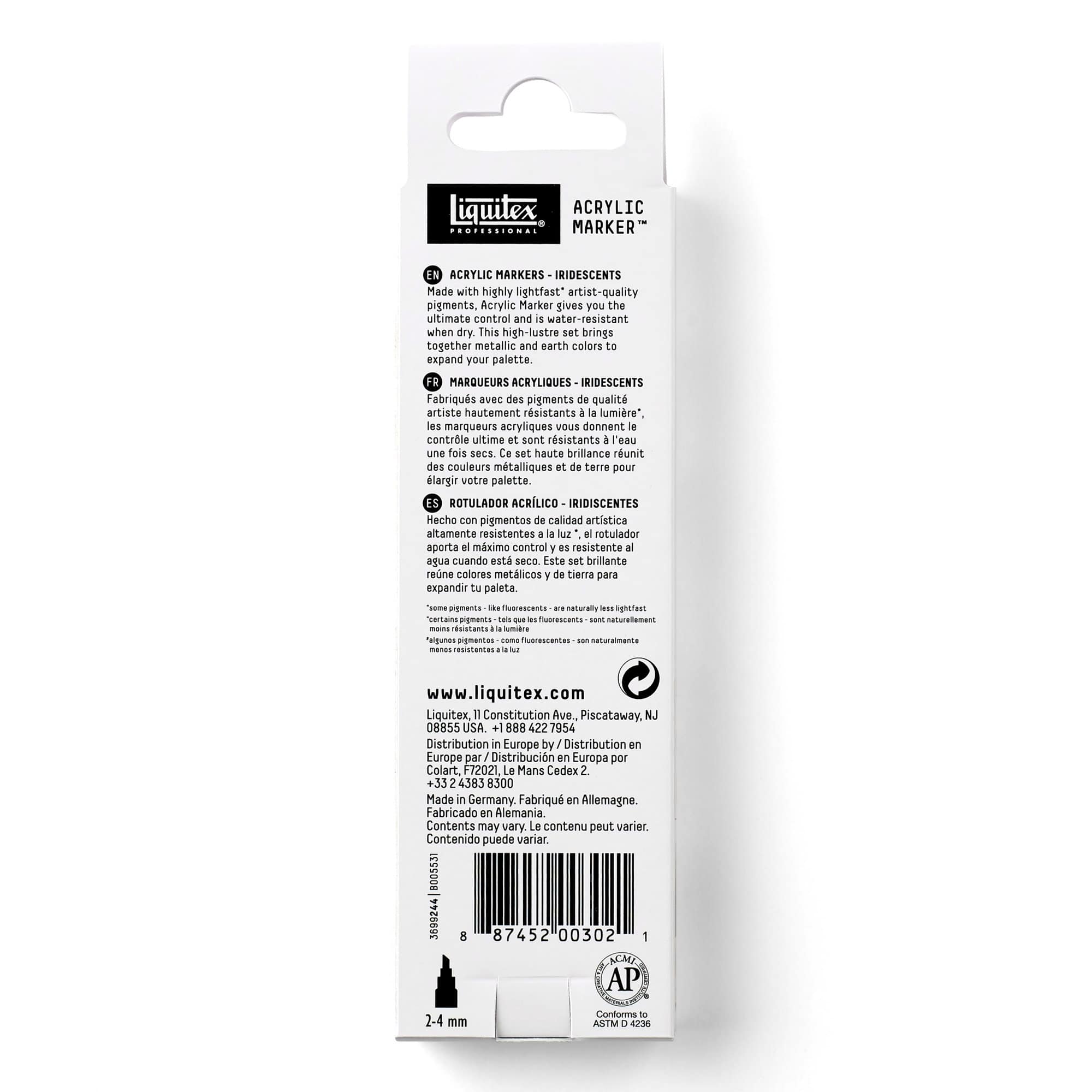 Liquitex® Fine Iridescents 3 Color Paint Marker Set