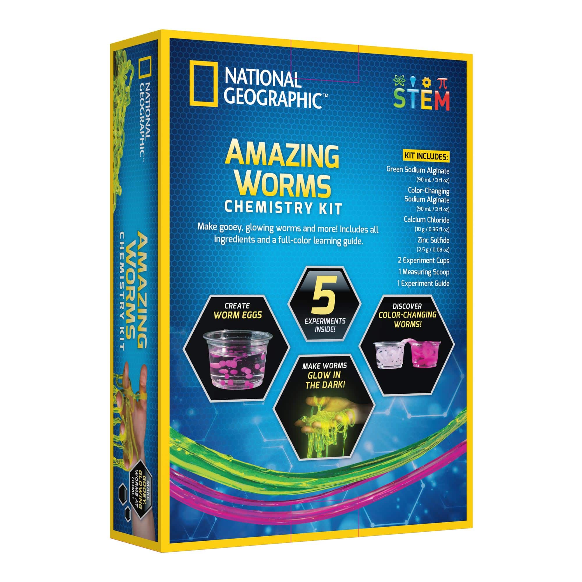 National Geographic&#x2122; Amazing Worms Chemistry Kit
