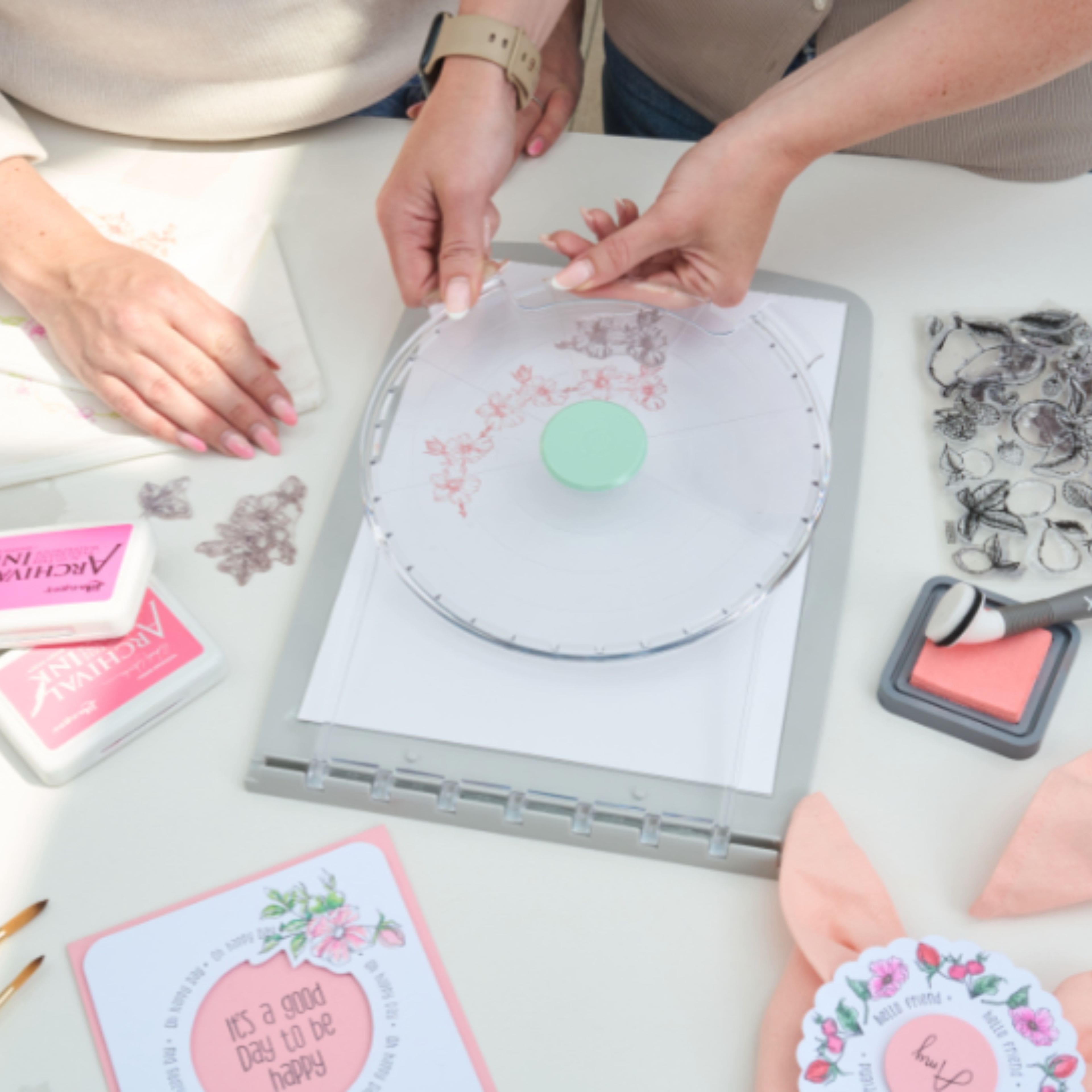 Sizzix&#xAE; Stamp &#x26; Spin Tool Stencil Accessory