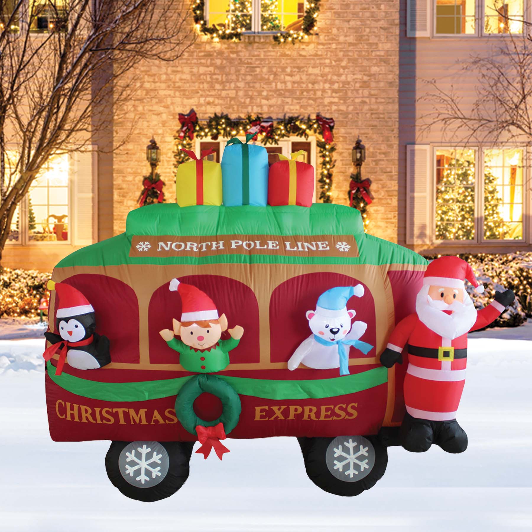 8ft. Inflatable Christmas Caboose