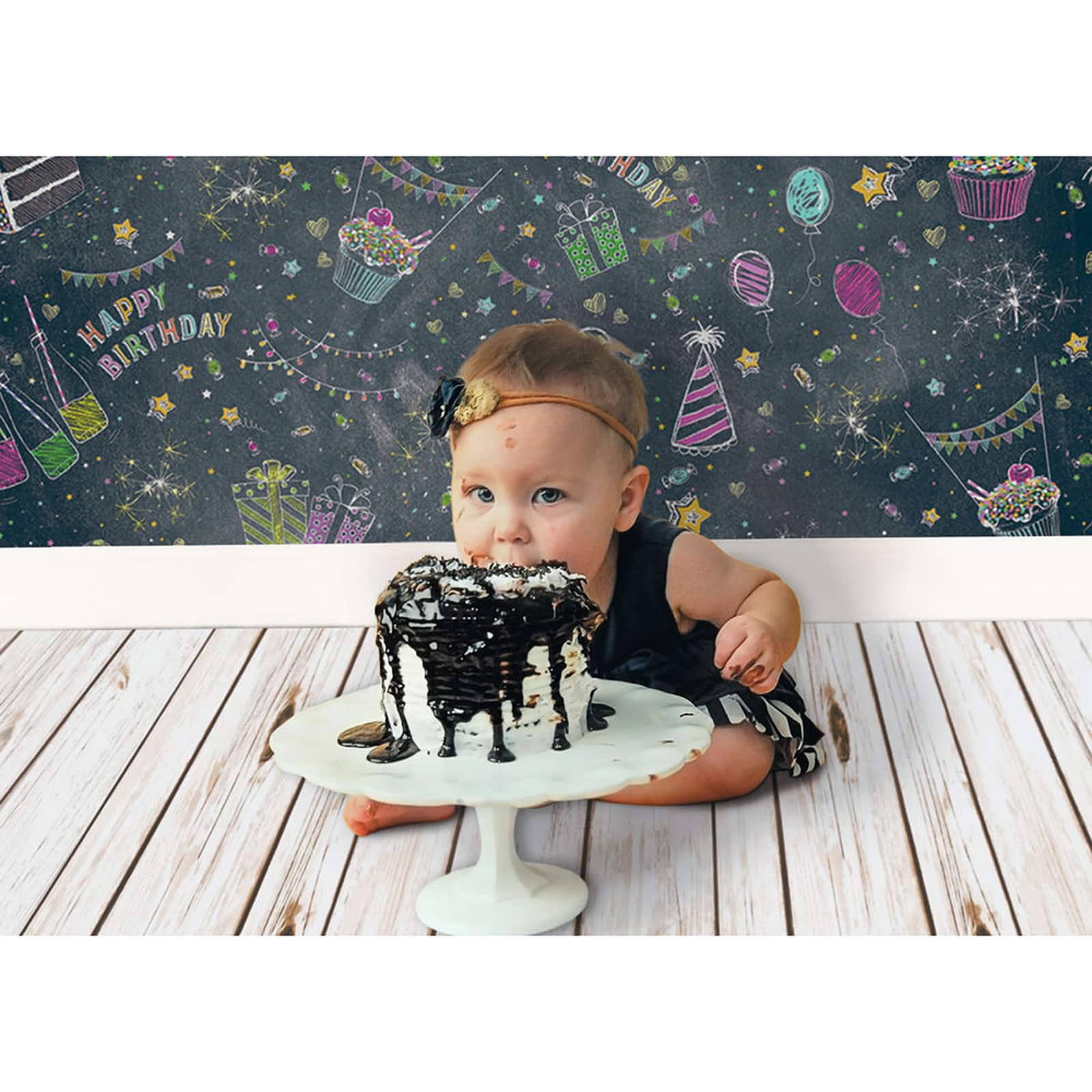 Ella Bella® Assorted Birthday 48" x 12ft. Photography Backdrop Paper Rolls, 4ct.