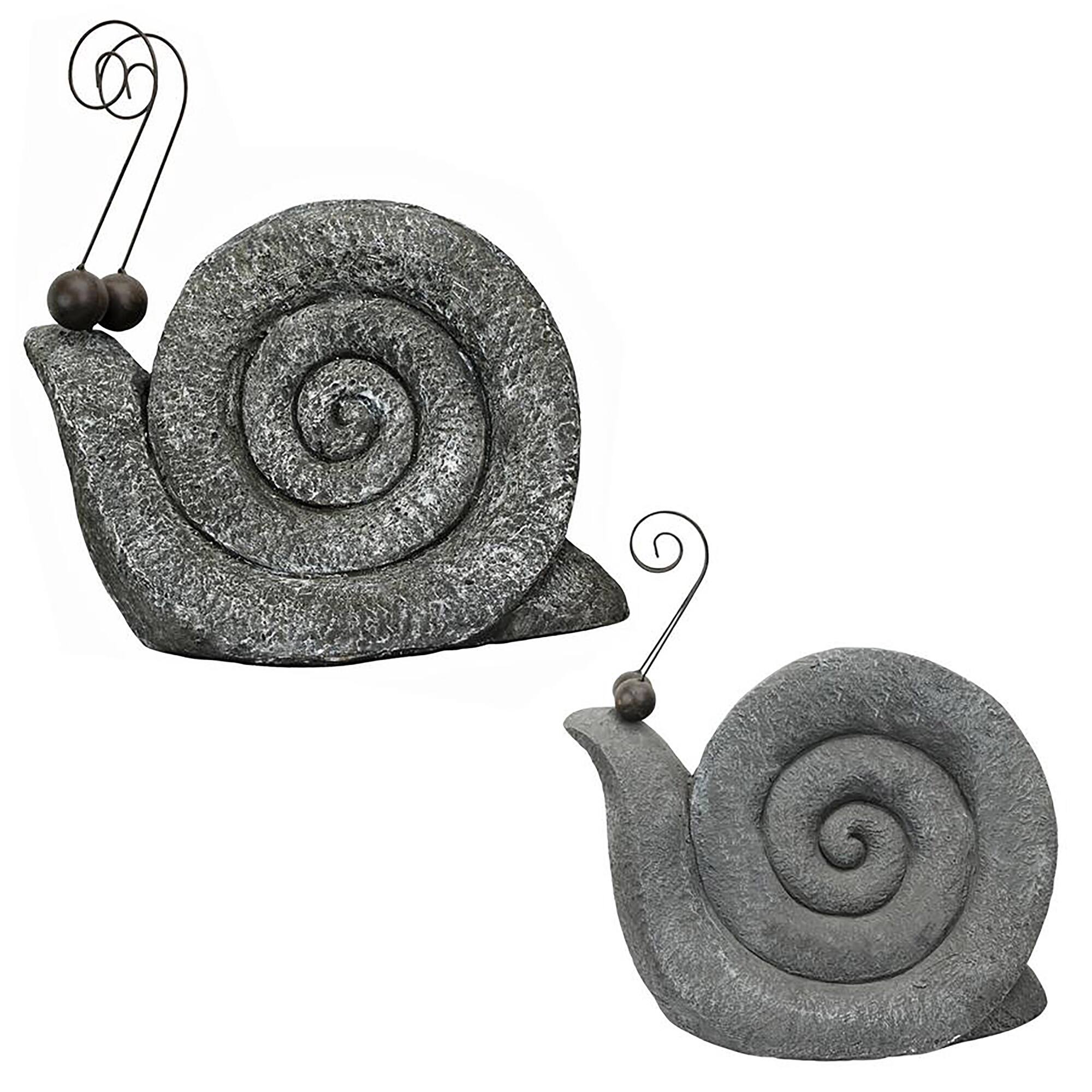 Design Toscano&#xAE; Medium and Large At a Snail&#x27;s Pace Garden Gastropod Statue Set