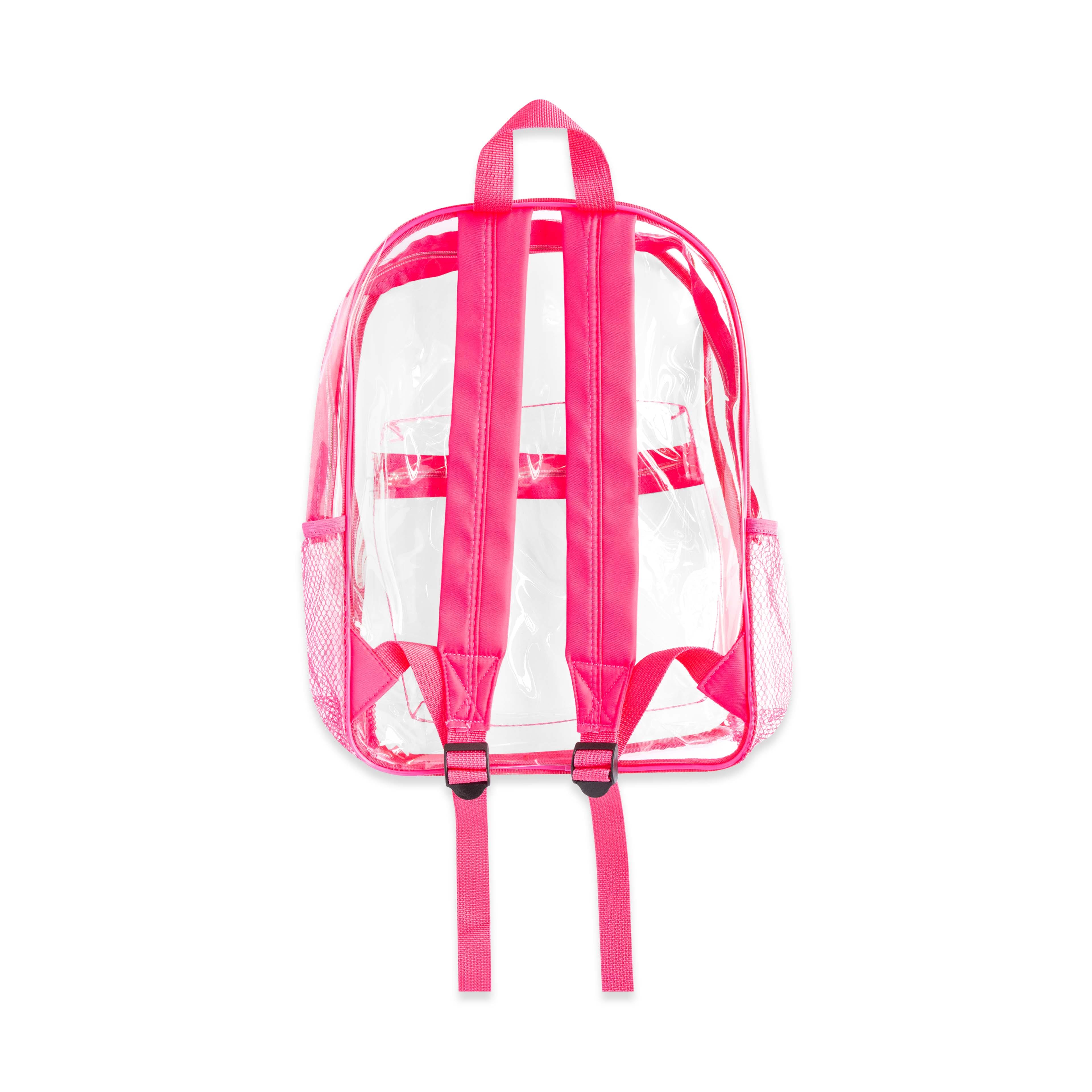 Hot Pink Lined Clear Backpack by Make Market&#xAE;