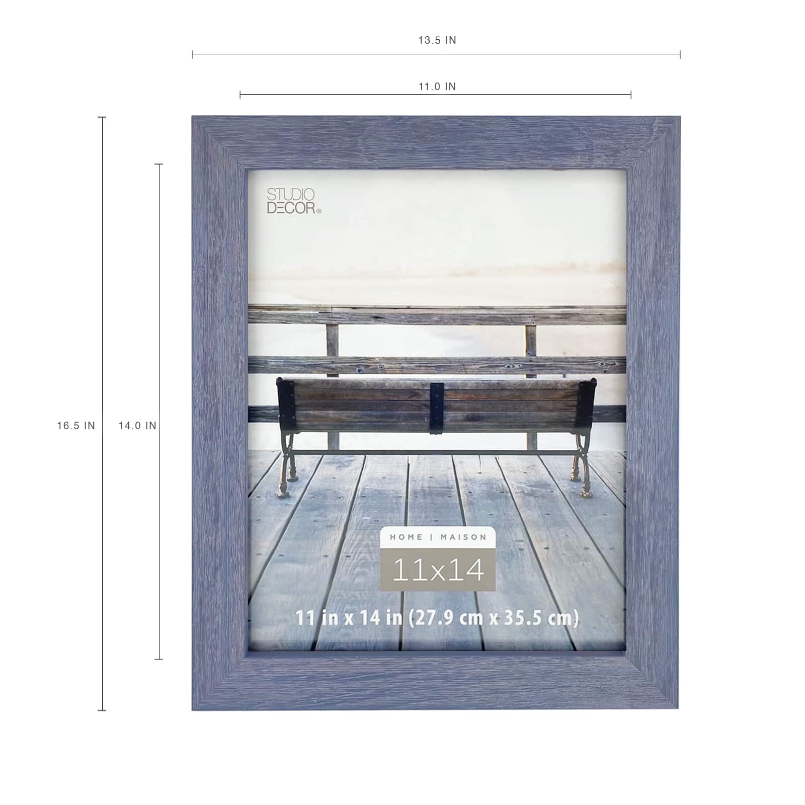 Distressed Blue Frame, Home Collection By Studio D&#xE9;cor&#xAE;