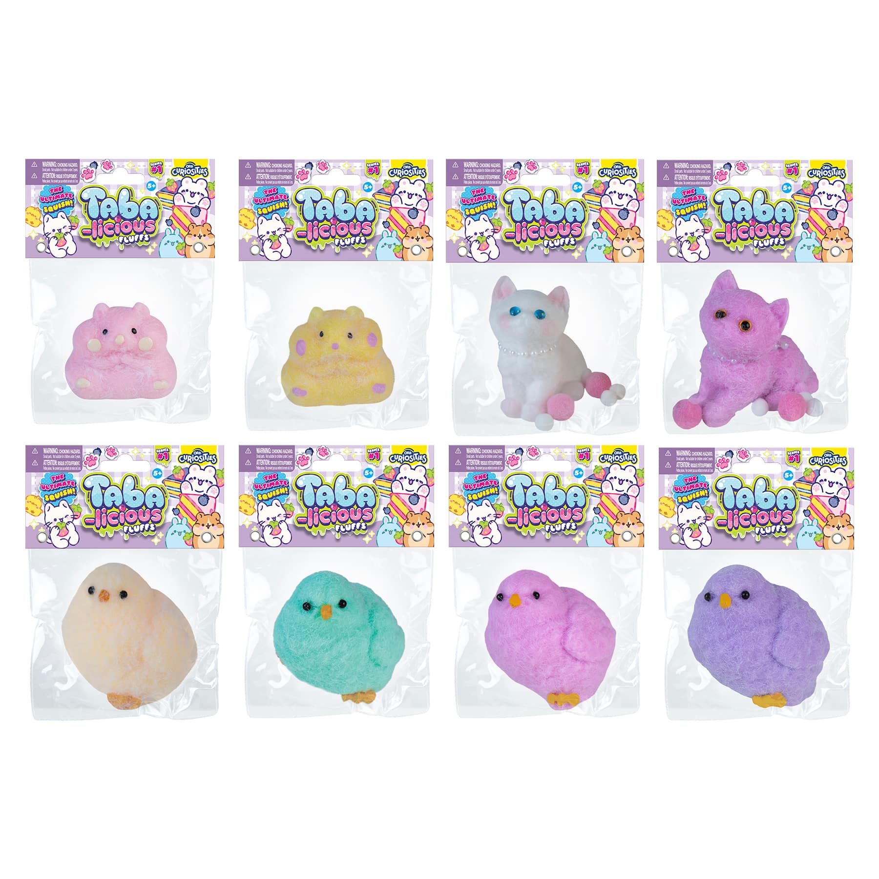 Assorted Orb&#x2122; Curiosities Taba-Licious Fluffs Squishy Toy, 1pc.