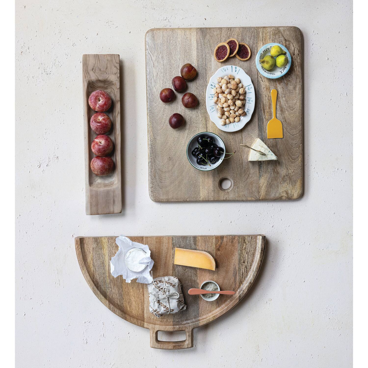 Hello Honey® 19.75" Natural Teakwood Trug with Handles