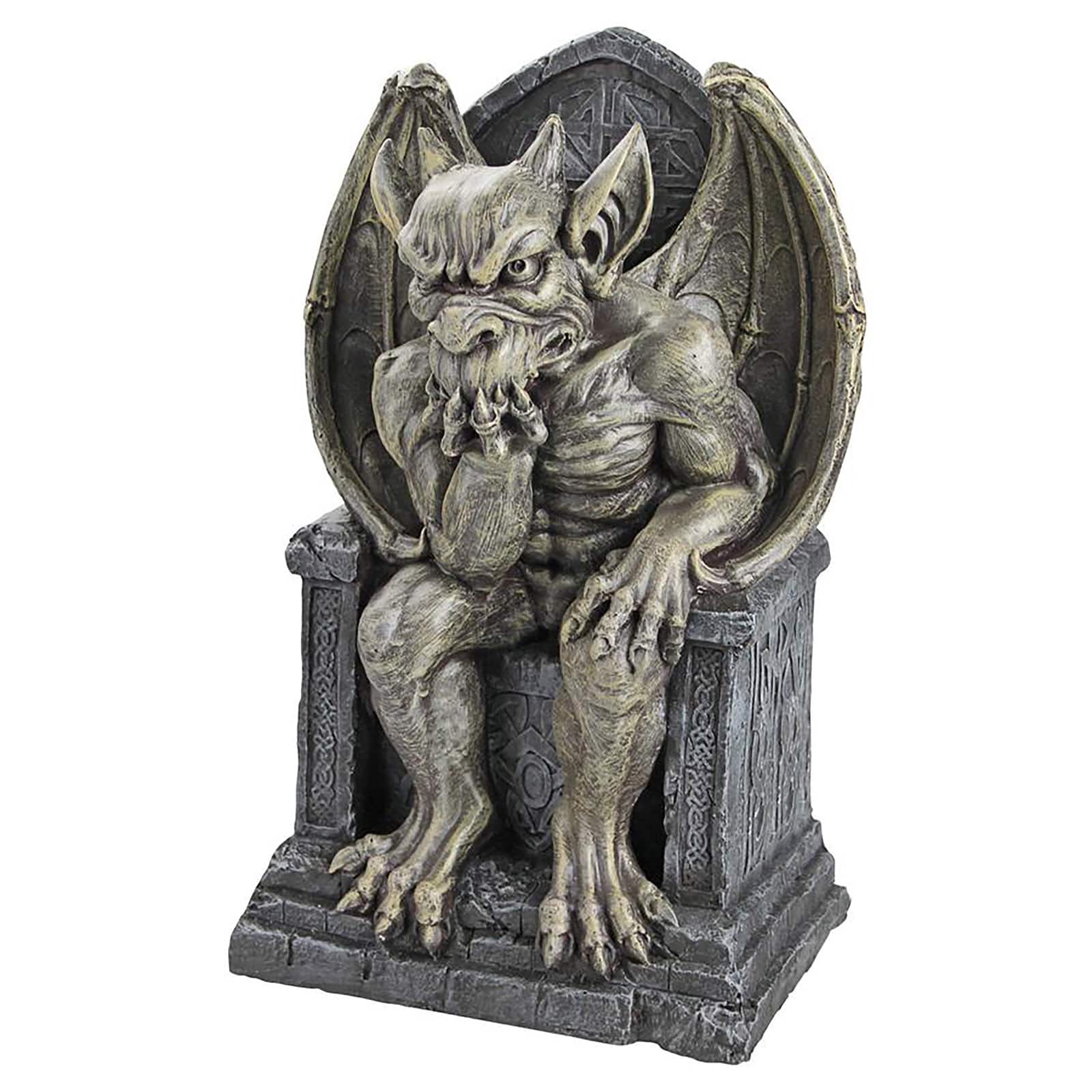 Design Toscano Large Hemlock&#x27;s Gargoyle Throne Statue