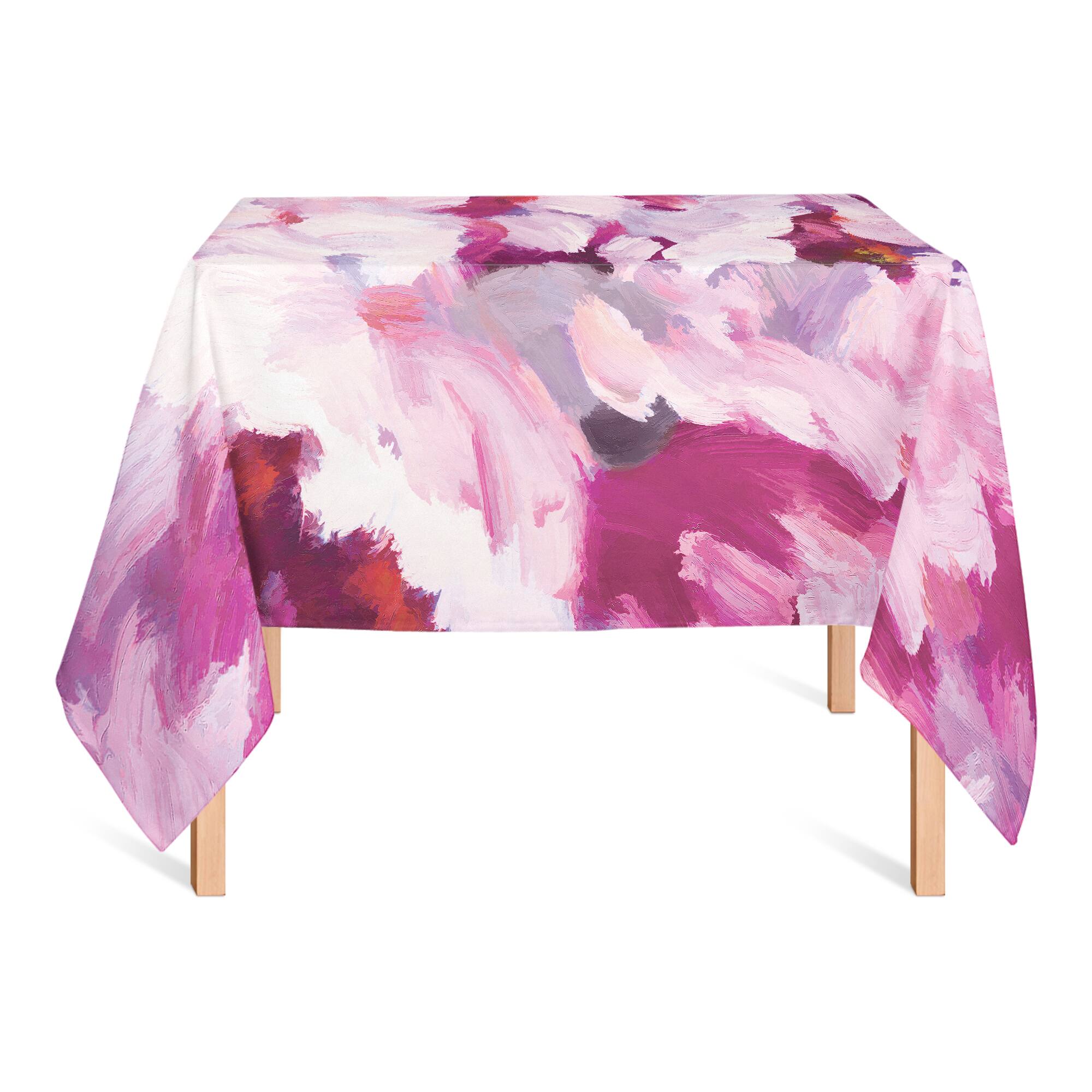 Lilac Florals 58&#x22; x 58&#x22; Tablecloth