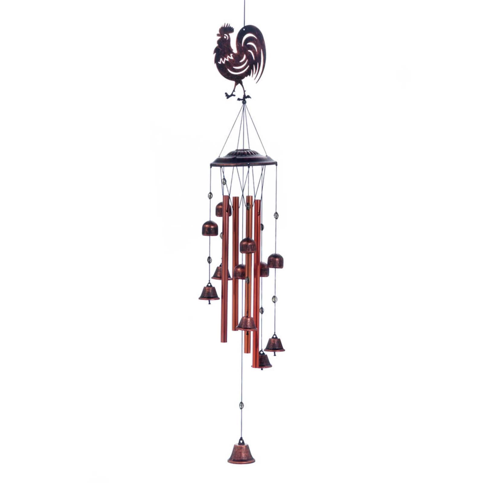 35&#x22; Rooster Bell Wind Chimes