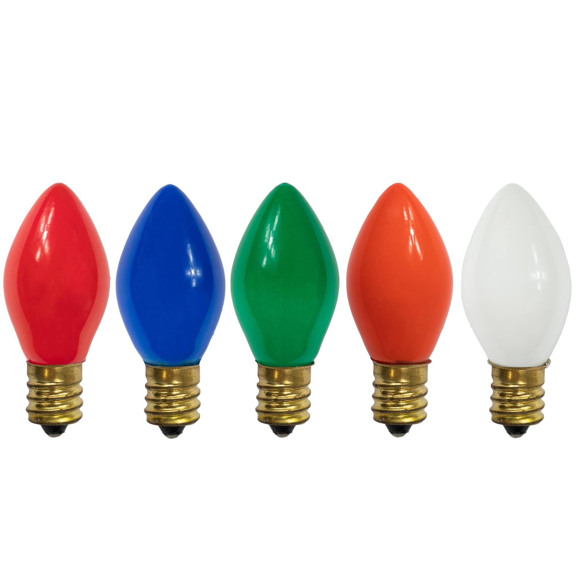 Multicolor Opaque C7 Incandescent Replacement Bulbs, 25ct.