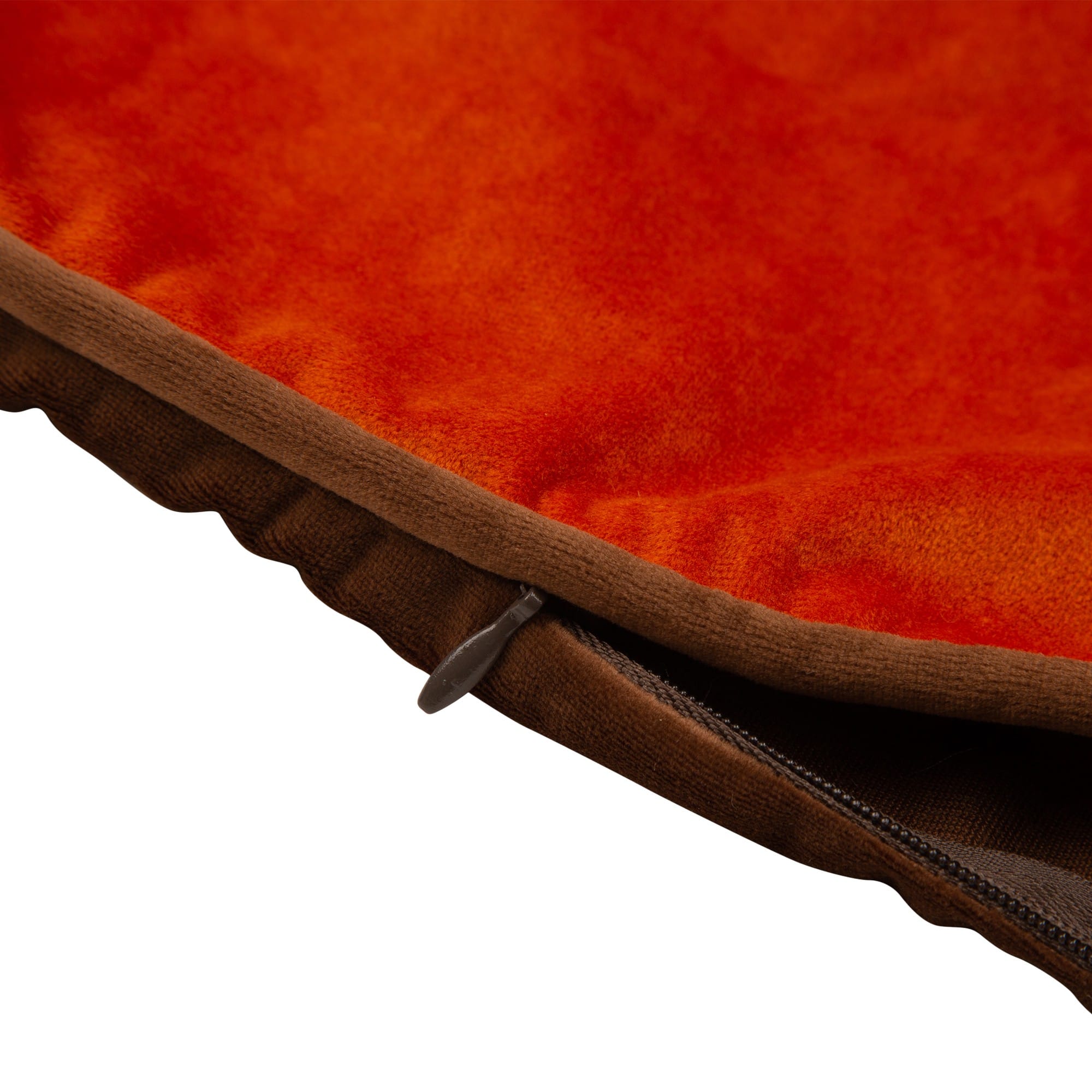 Glitzhome&#xAE; Orange Velvet Thankful Pillow Cover