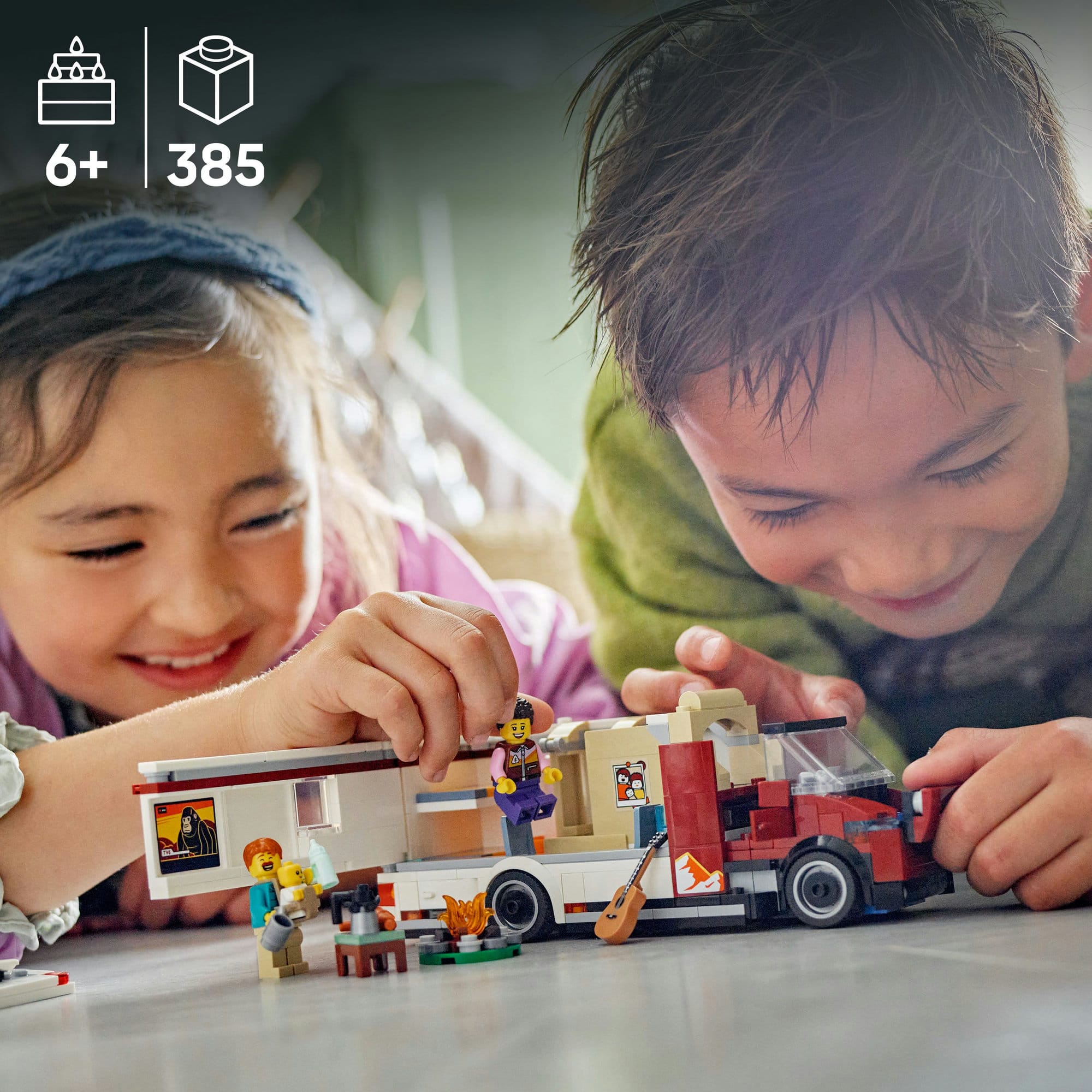 LEGO&#xAE; City Holiday Adventure Camper Van Toy Vehicle Set 60454