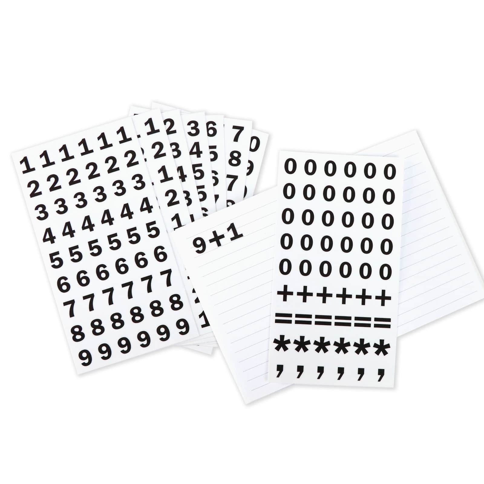 Multipurpose Number Stickers Small Size for Home and Office 180 Numbers :  : Office Products