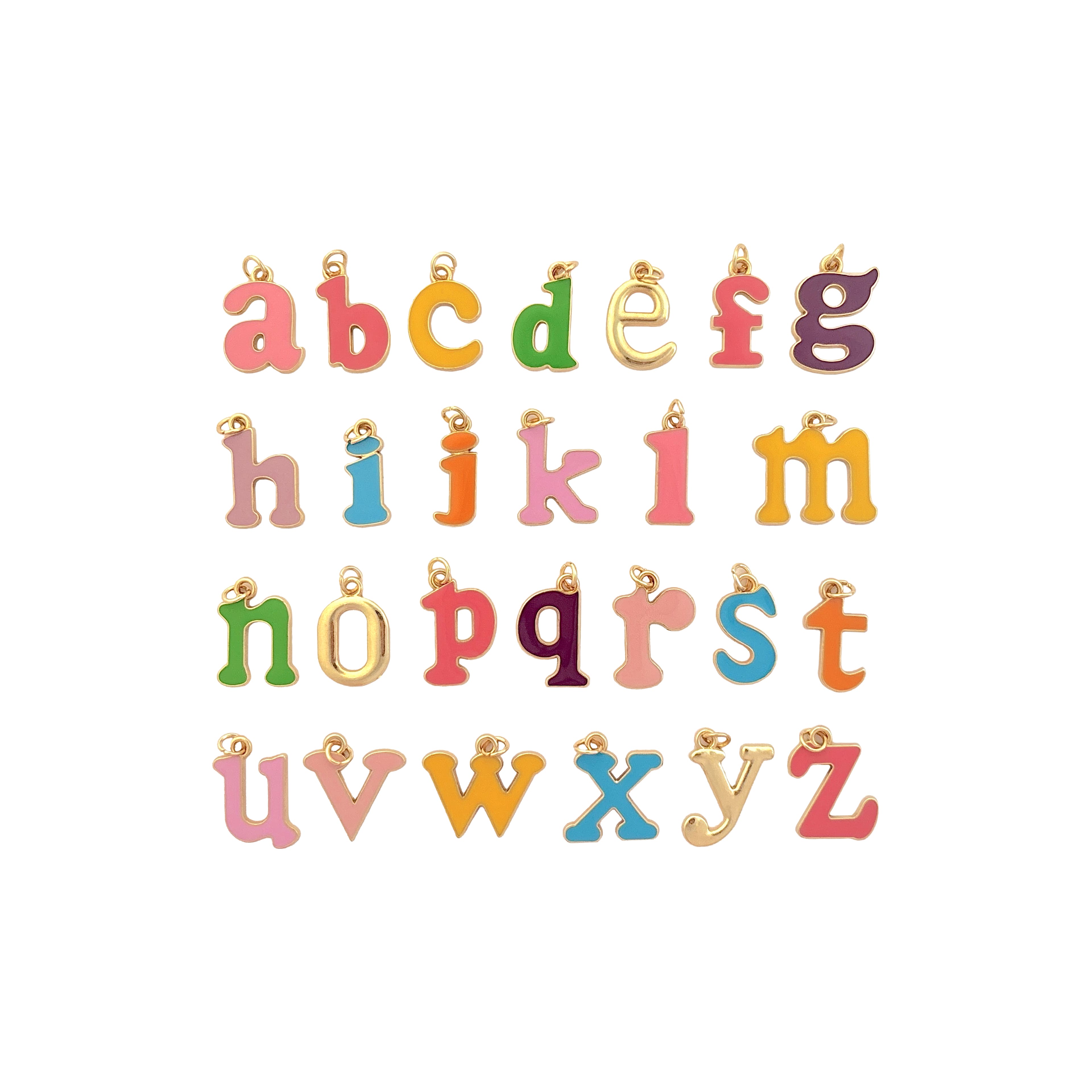 Blue Moon Studio&#x2122; Multicolor Alphabet Charm Set