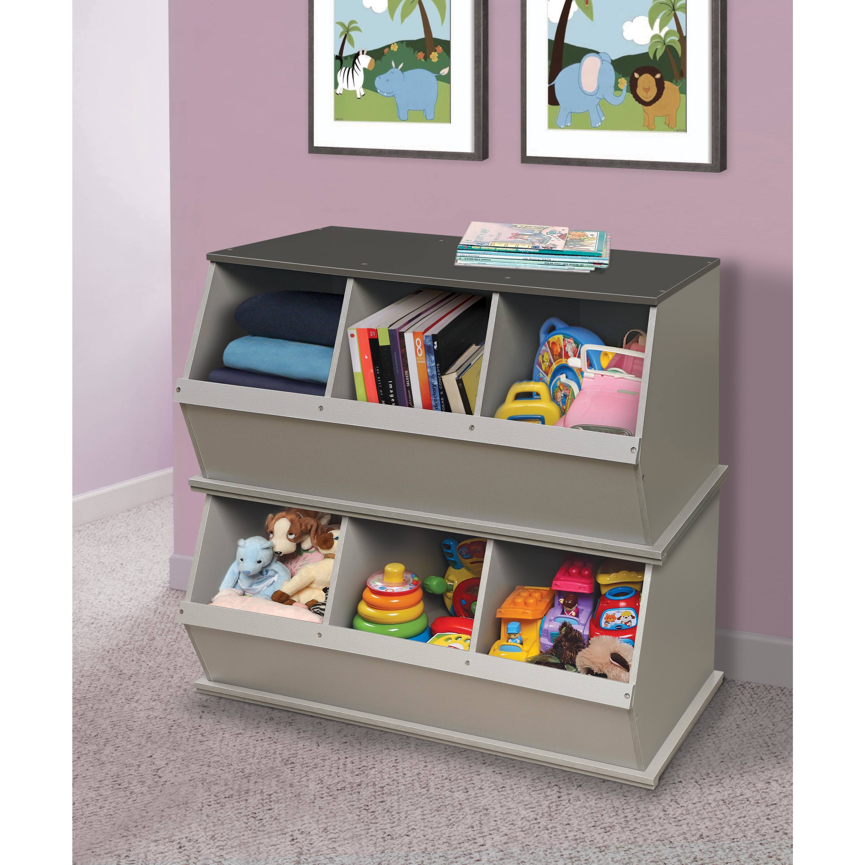 Badger Basket 3 Bin Stackable Storage Cubby
