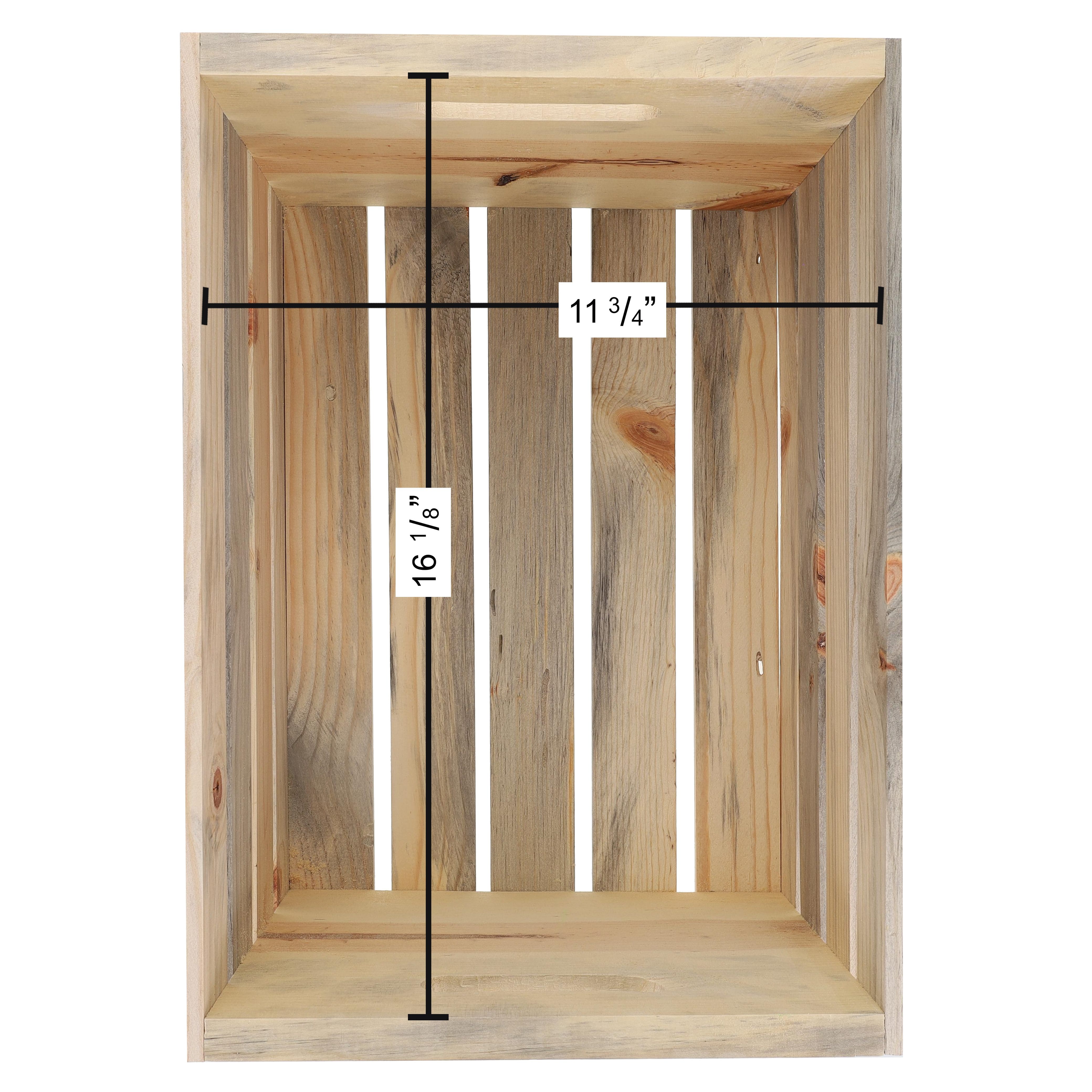 Home D&#xE9;cor by Leisure Arts&#xAE; Blue Pine Wood Crate