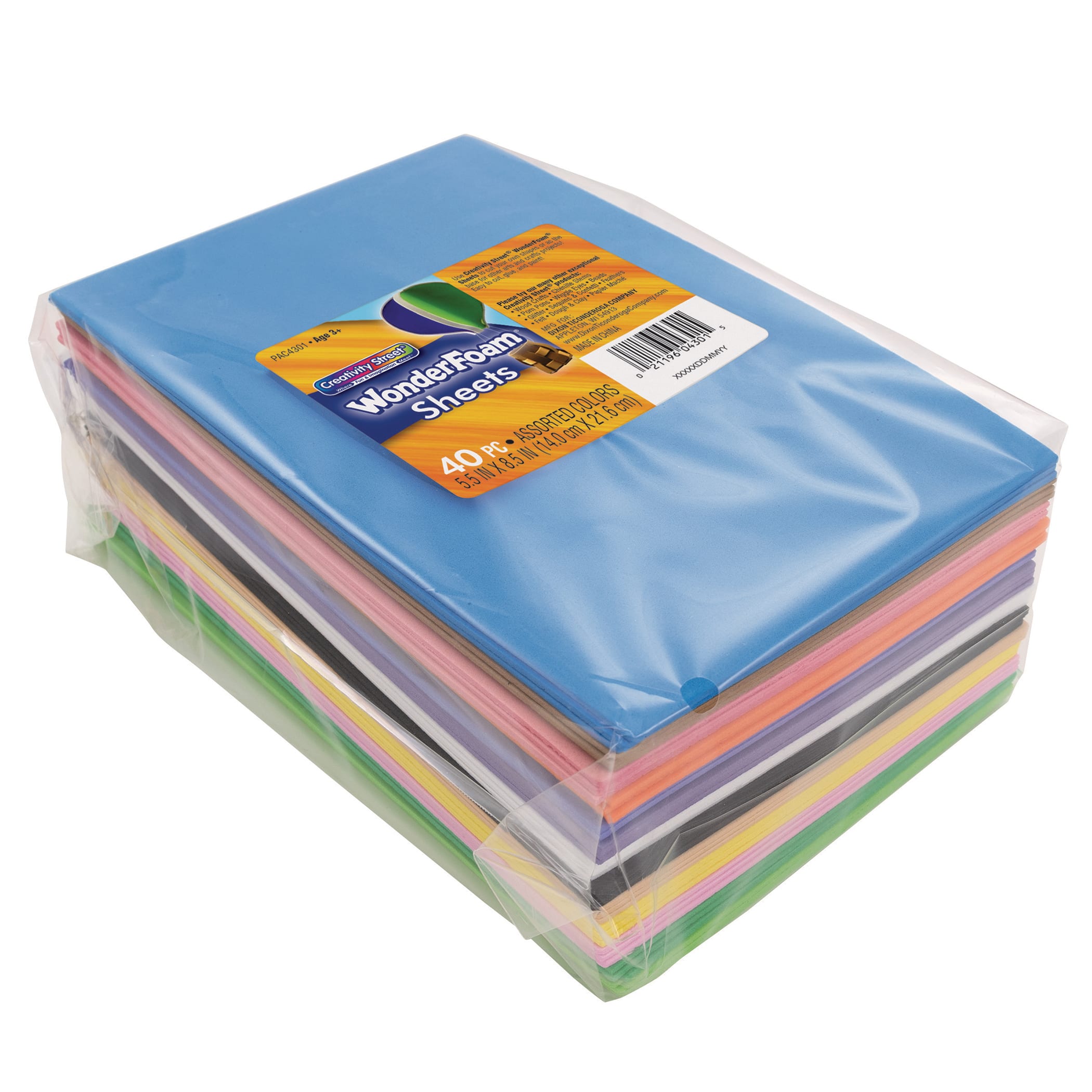 Creativity Street&#xAE; WonderFoam&#xAE; 5.5&#x22; x 8.5&#x22; Sheets, 3 Packs of 40