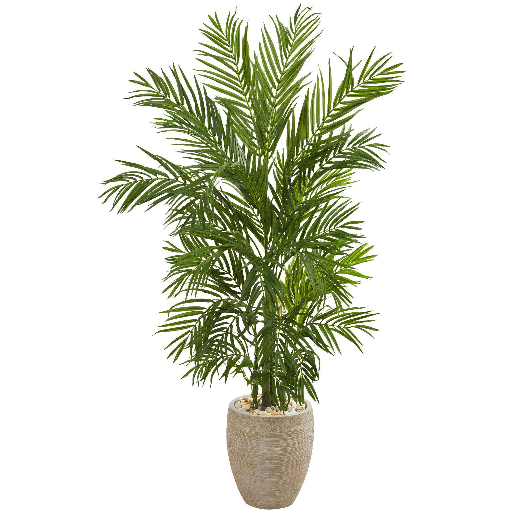 5ft Areca Palm Artificial Tree In Sand Colored Planter Michaels 5ft Areca Palm Artificial Tree In Sand Colored Planter Michaels