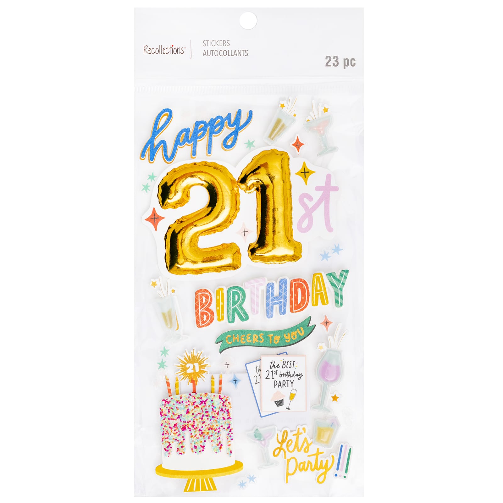21st Birthday Stickers by Recollections&#x2122;