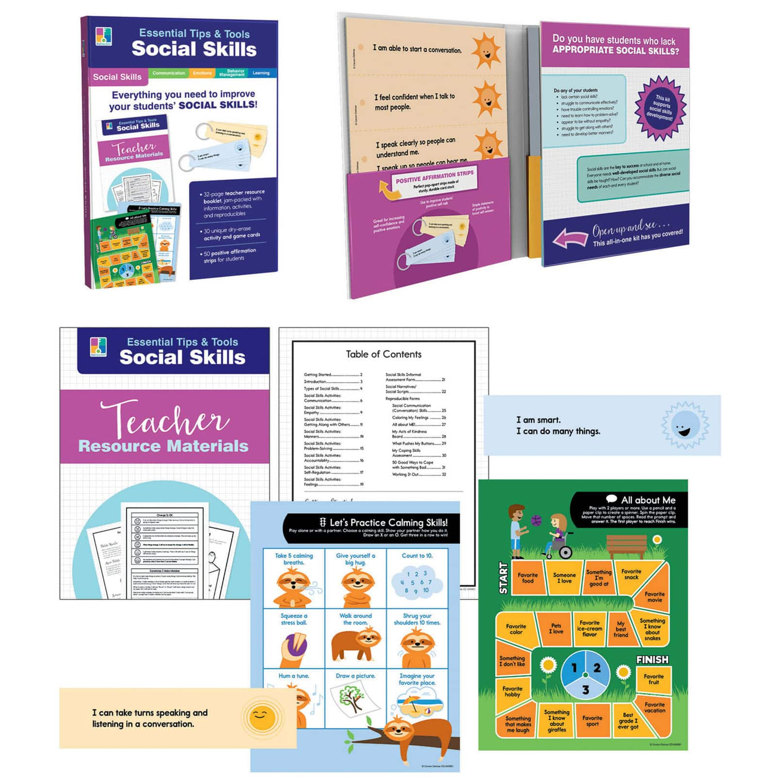 Carson Dellosa&#xAE; Essential Tips &#x26; Tools: Social Skills Classroom Kit, Grade PK-8