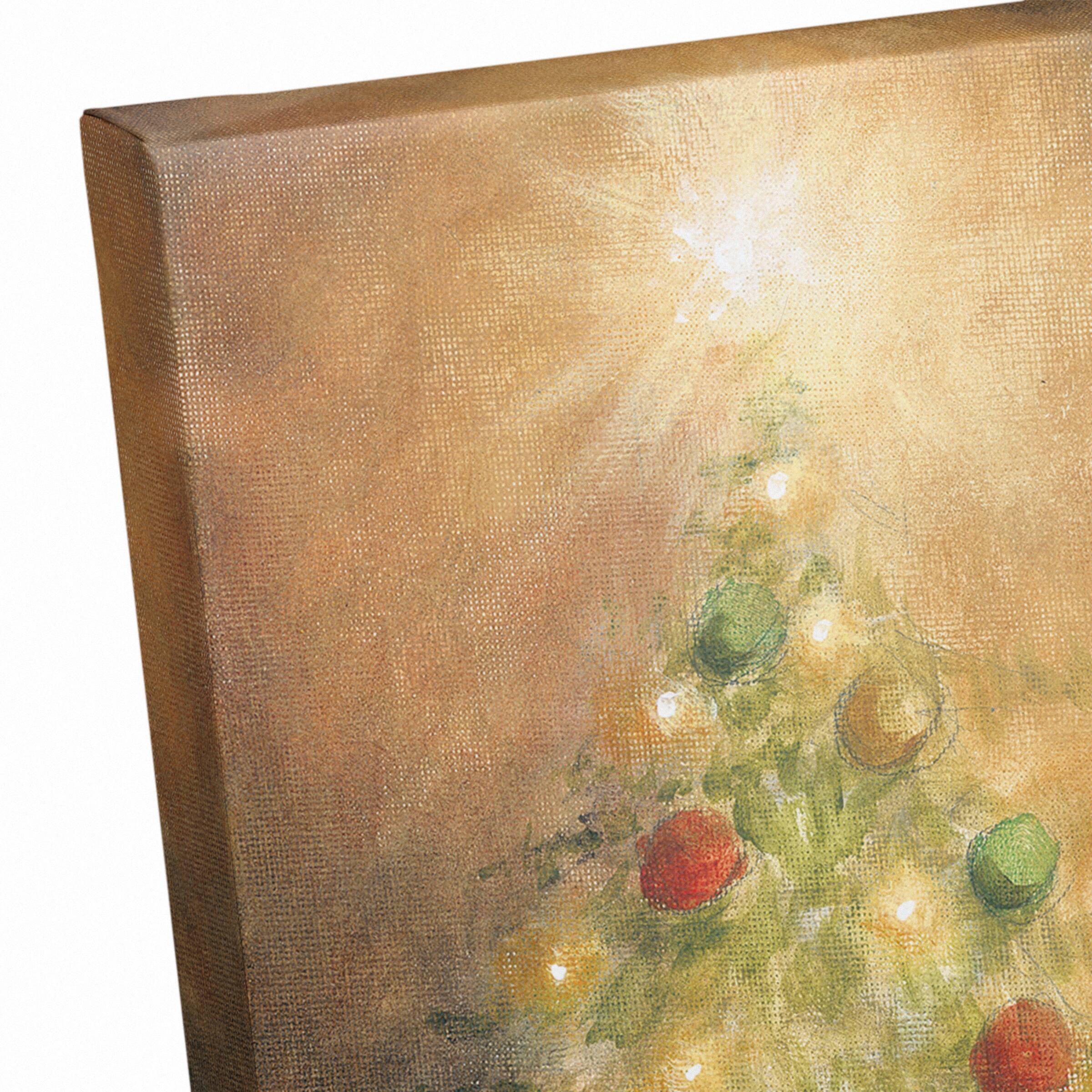 Santa Toy Sack Scene Canvas Wall Art