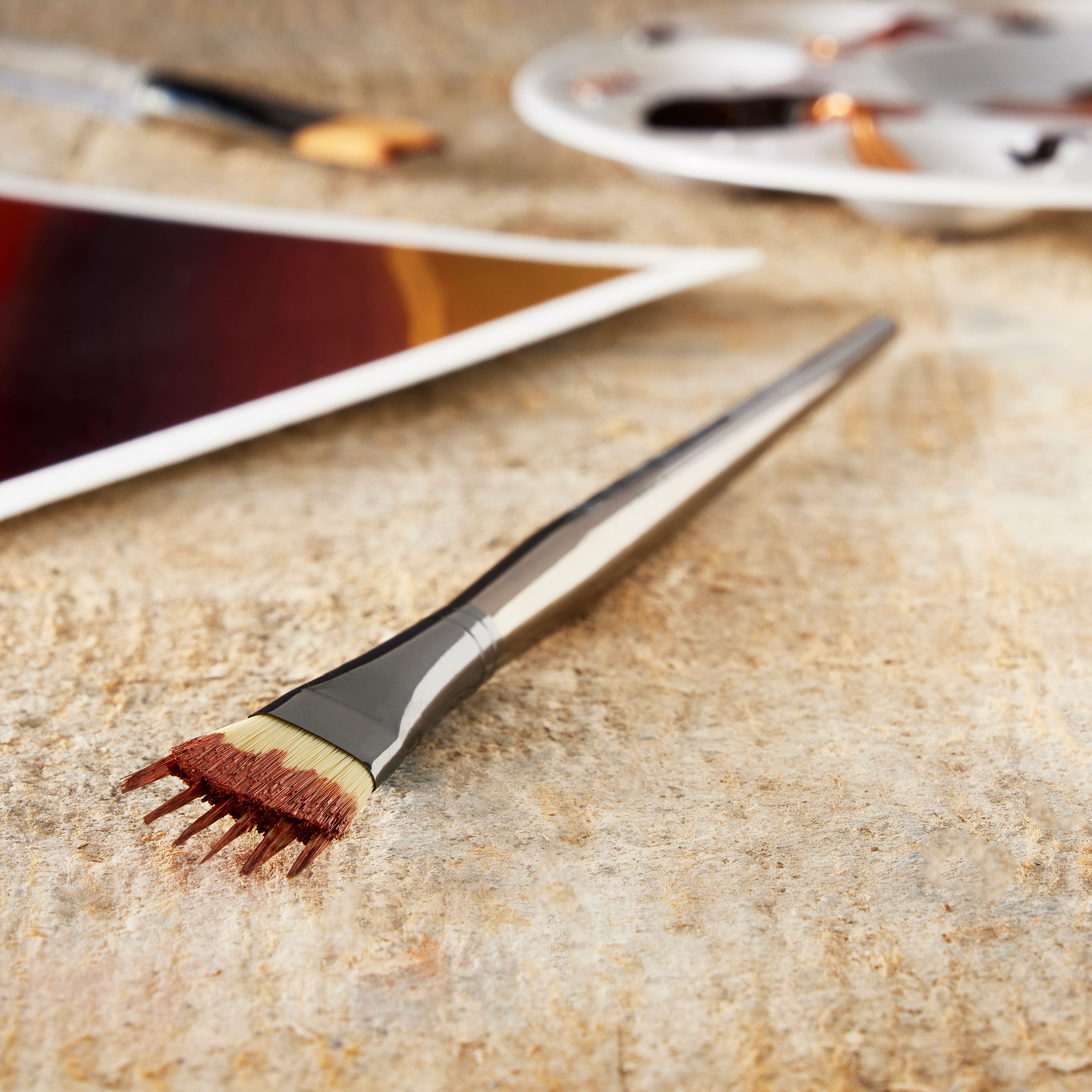 Zen&#x2122; Series 93 Short Handle Filbert Wisp Brush