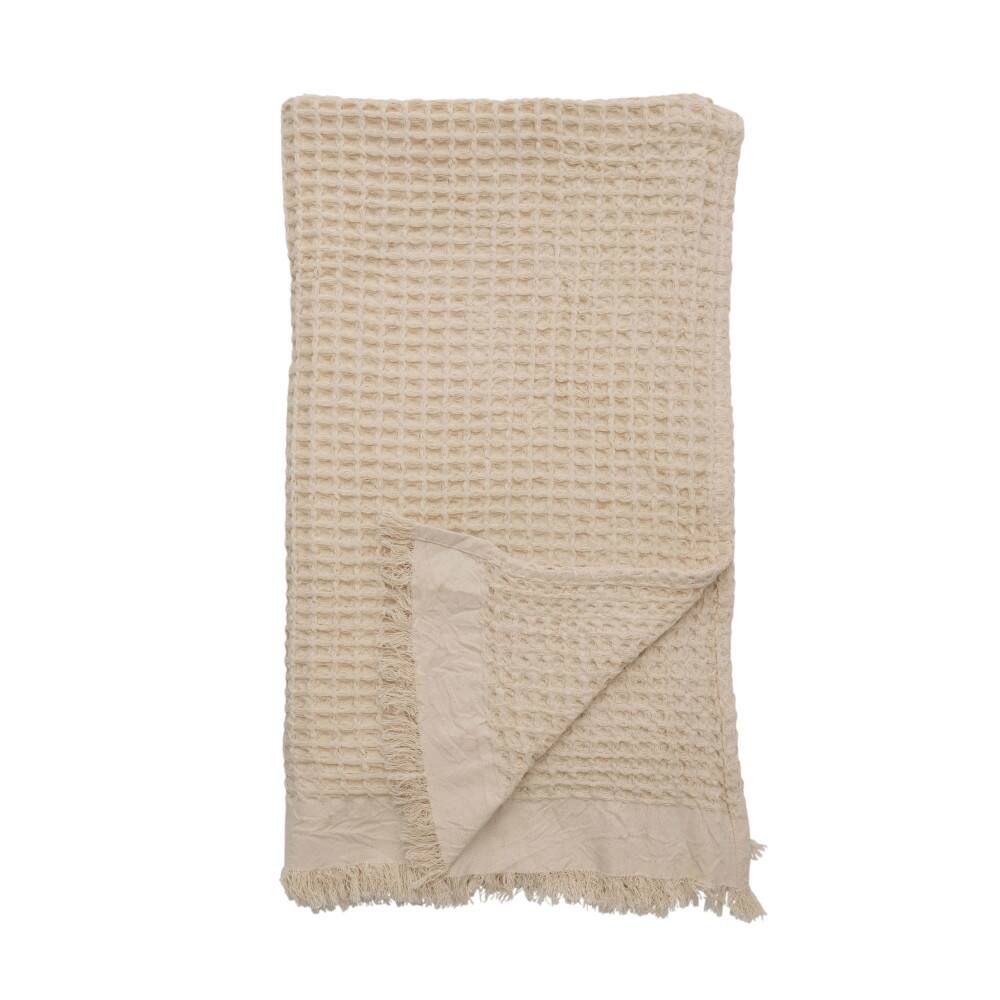 Hello Honey® Waffle Weave Cotton Throw Blanket with Fringe