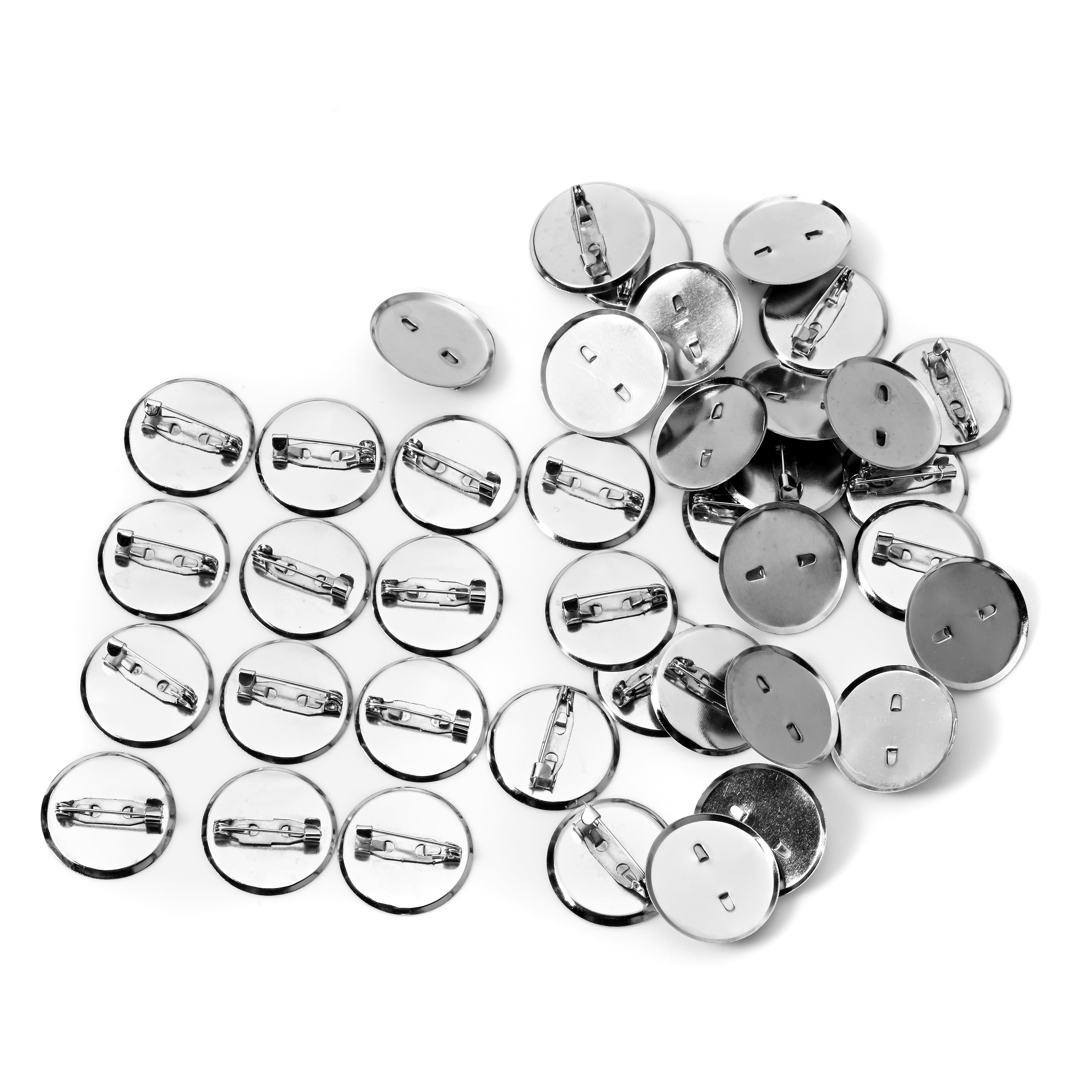 25mm Rhodium Brooch Blanks, 40ct. by Bead Landing&#x2122;