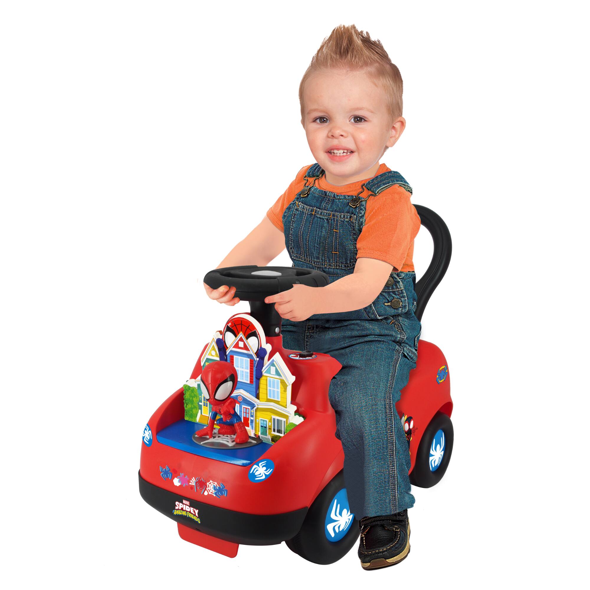 Kiddieland Marvel&#xAE; Lights n&#x27; Sounds Spidey Adventure Ride-On