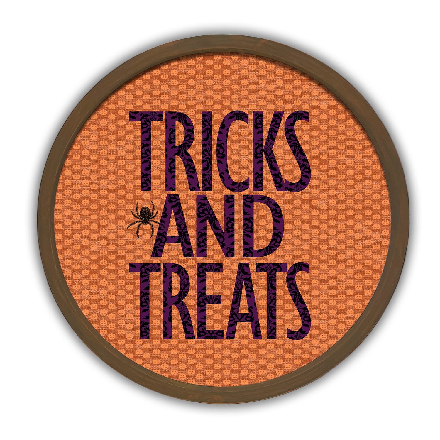 Tricks and Treats Round Framed Print