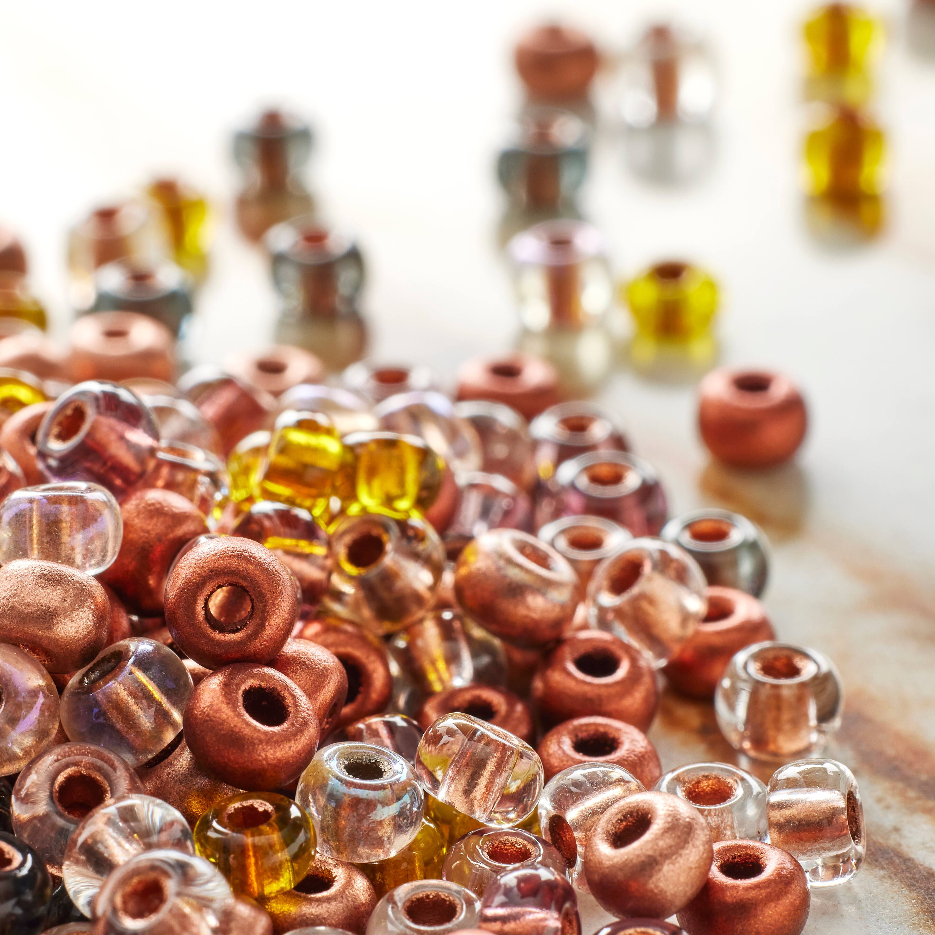 12 Pack: John Bead Copper Mix Czech Glass Seed Beads, 6/0