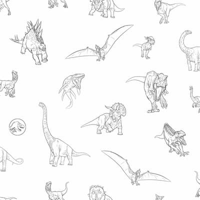 RoomMates Black Jurassic World Dinosaurs Peel & Stick Wallpaper | Michaels