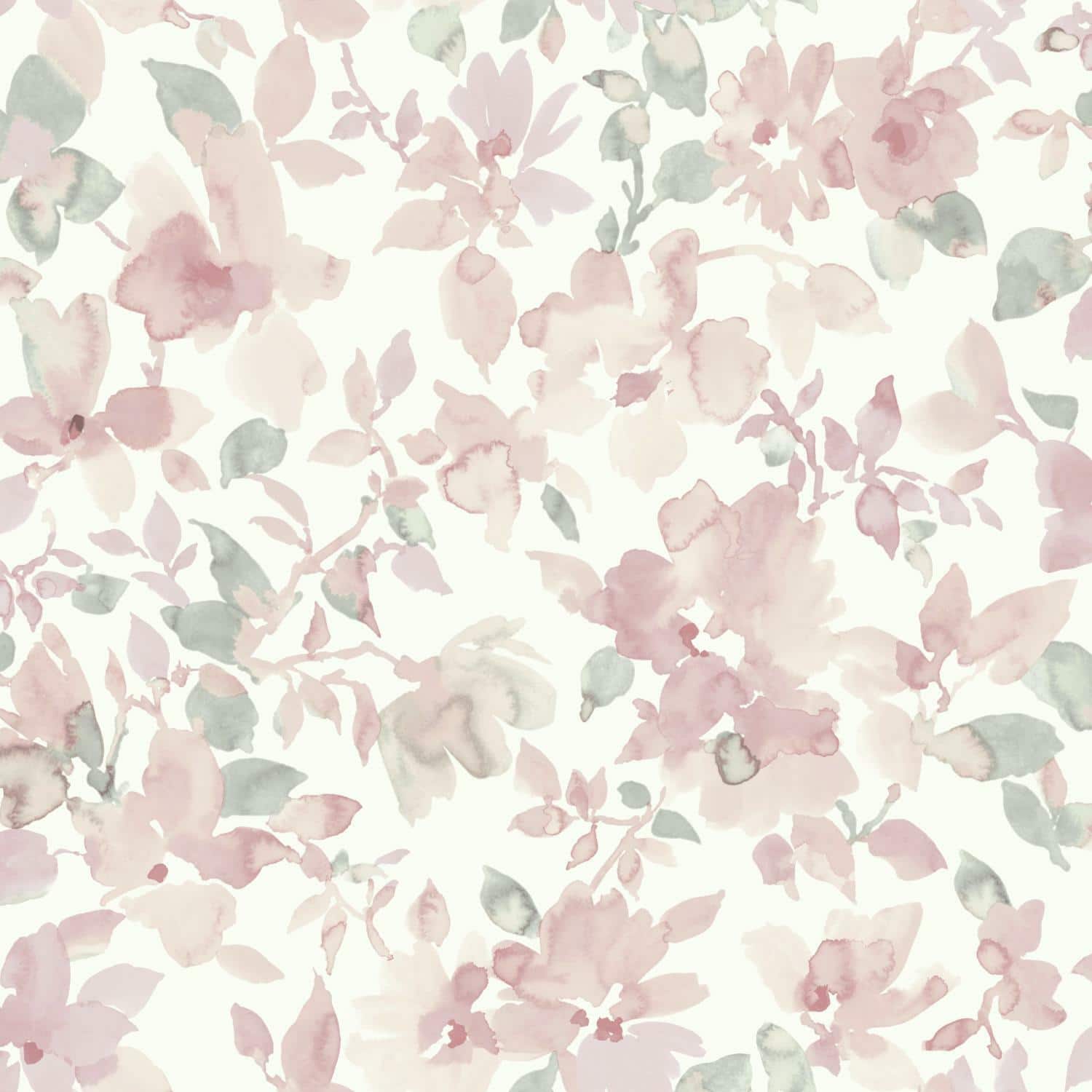 RoomMates Watercolor Floral Peel & Stick Wallpaper