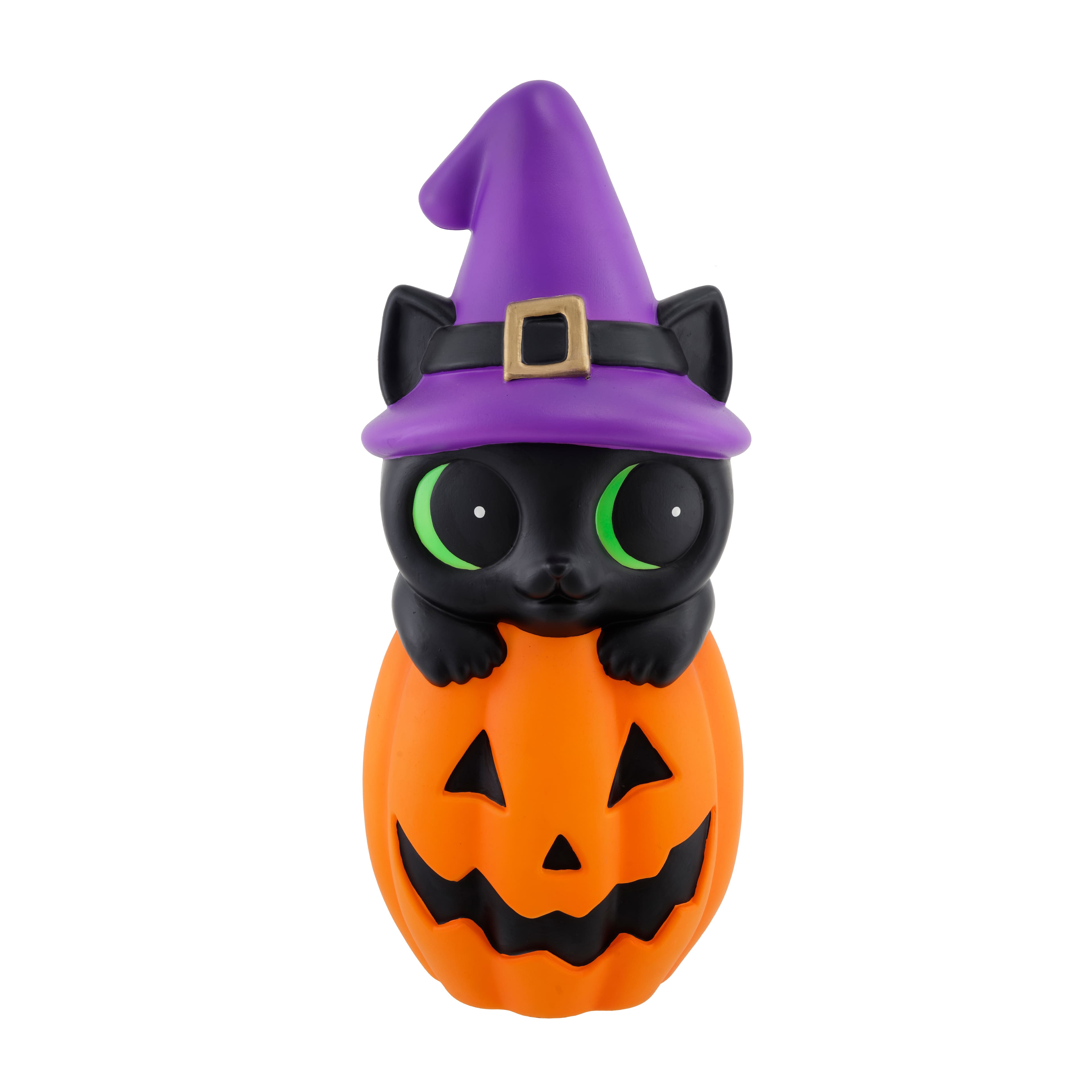 24&#x22; LED Lighted Cat &#x26; Pumpkin Blow Mold by Ashland&#xAE;