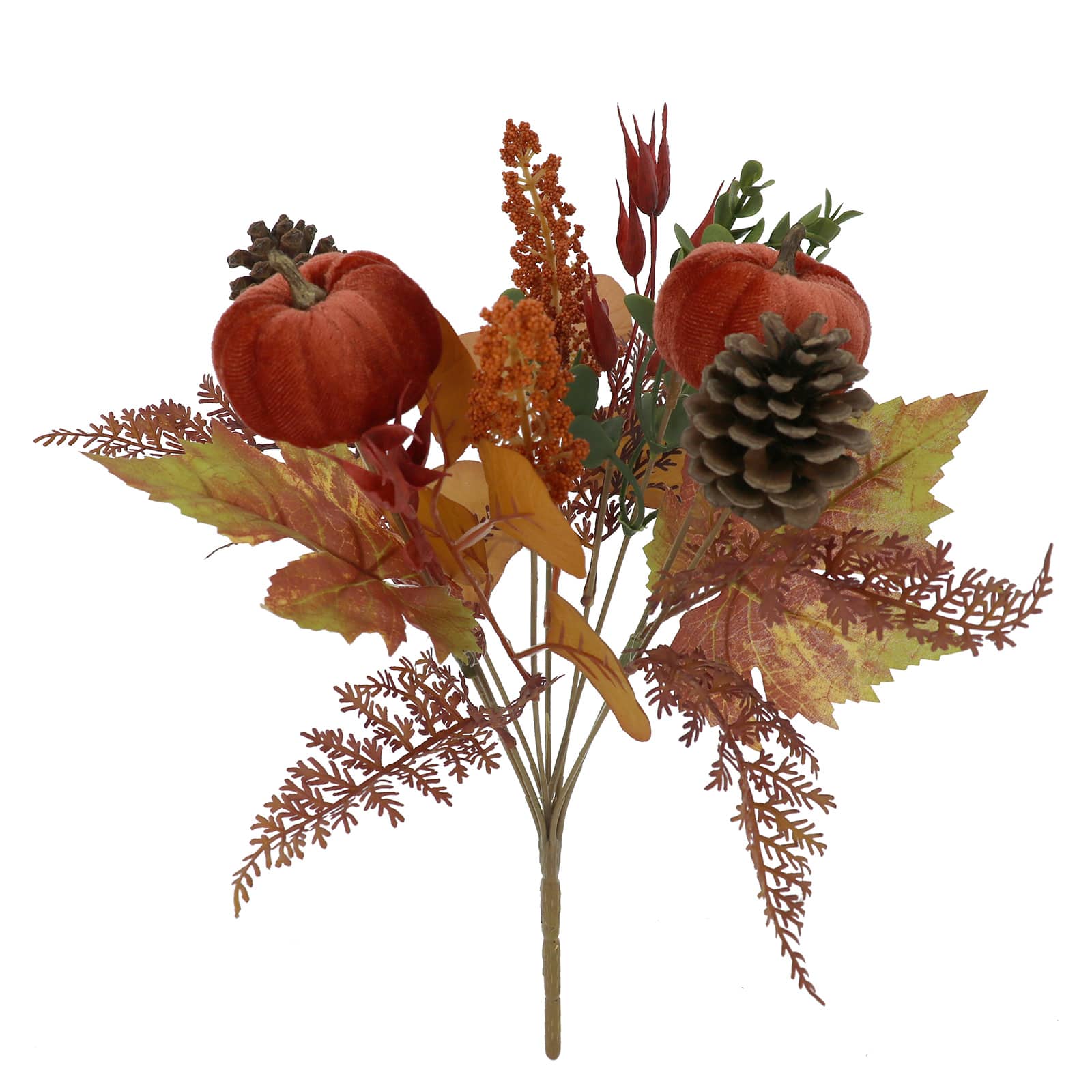 14&#x22; Pumpkin &#x26; Pinecone Mixed Bush by Ashland&#xAE;