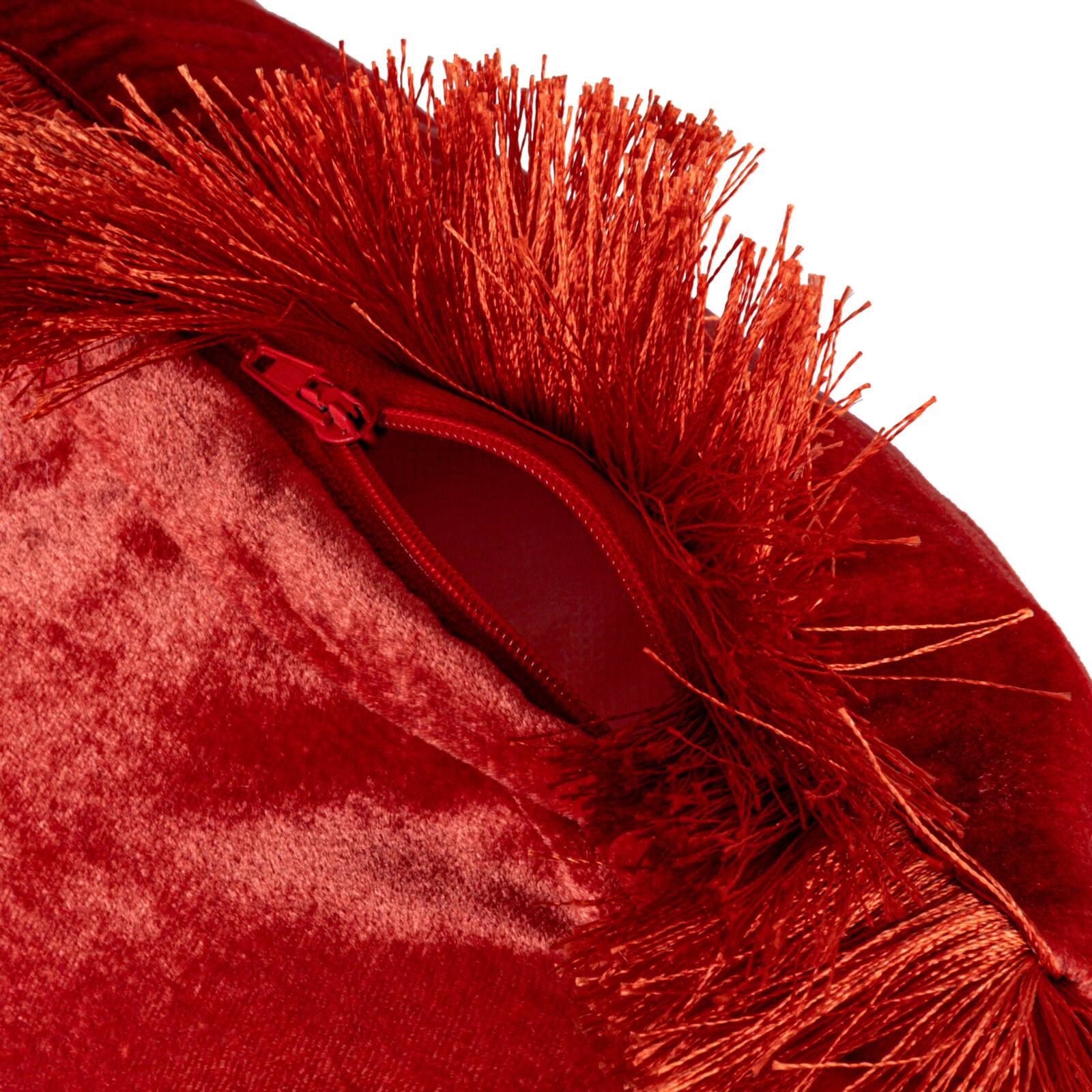 Hello Honey&#xAE; 20&#x22; x 20&#x22; Berry Bliss Eyelash Fringe Pillow