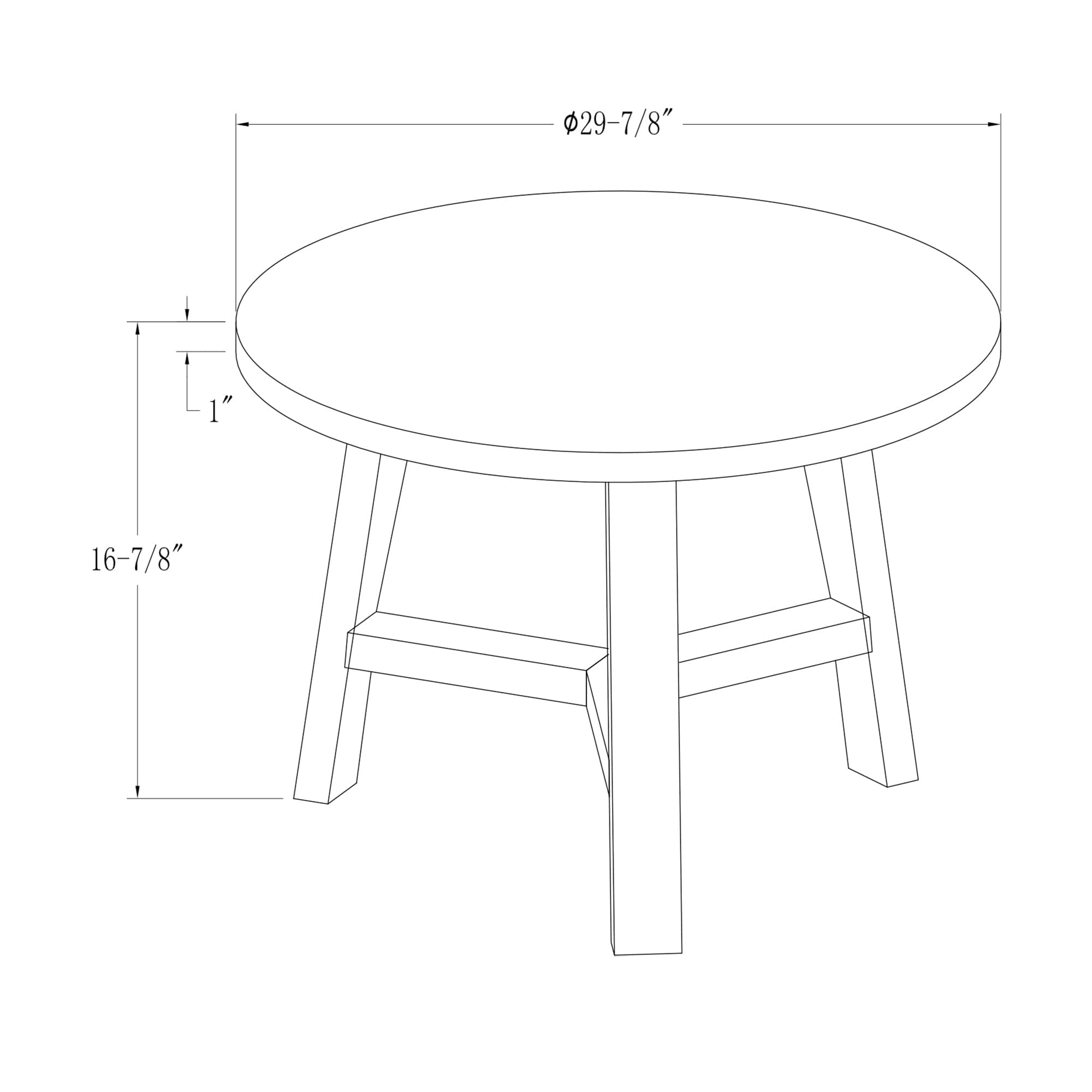 Faux White Marble & Light Oak Mid Century Modern Round Coffee Table