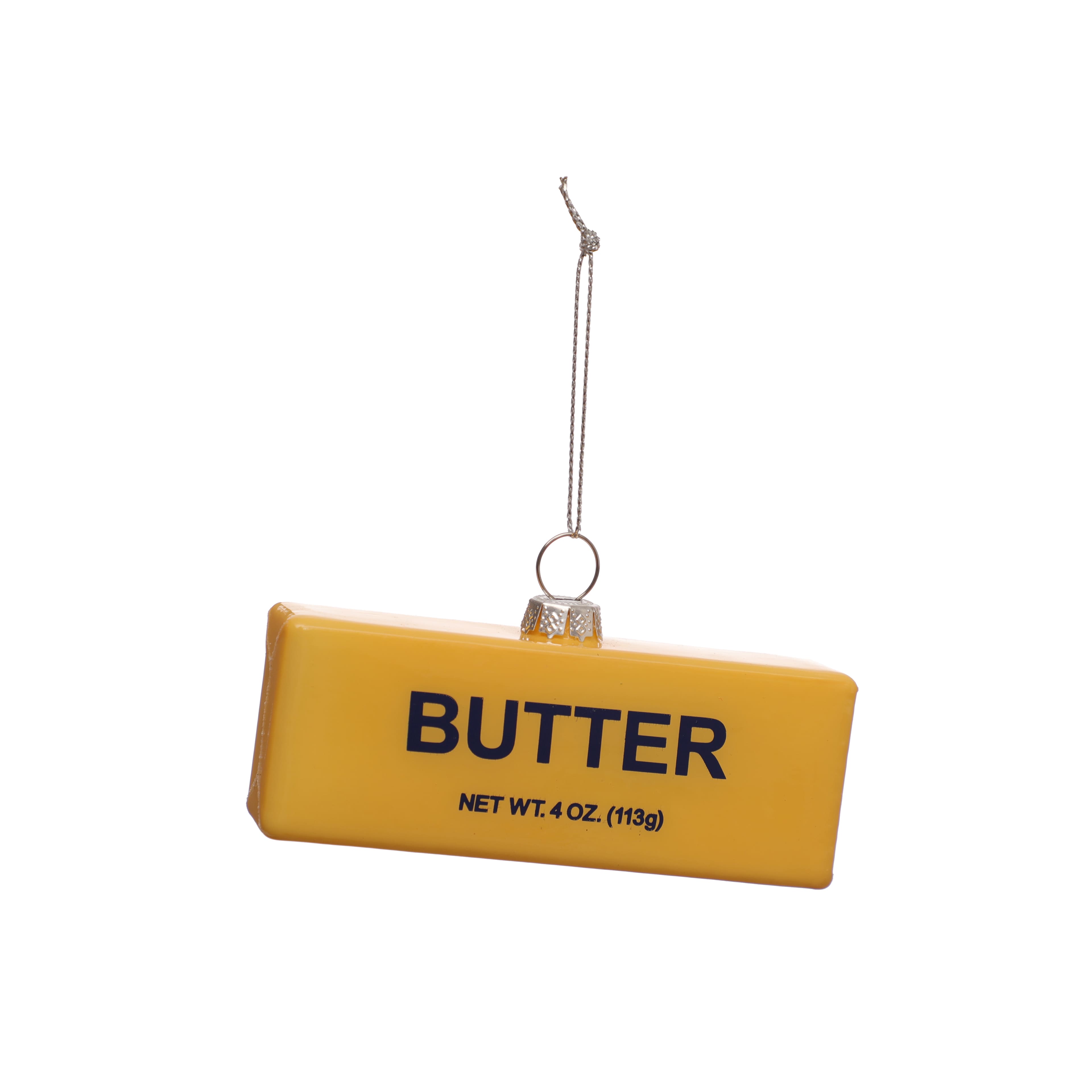 4&#x22; Yellow Butter Stick Glass Ornament by Ashland&#xAE;