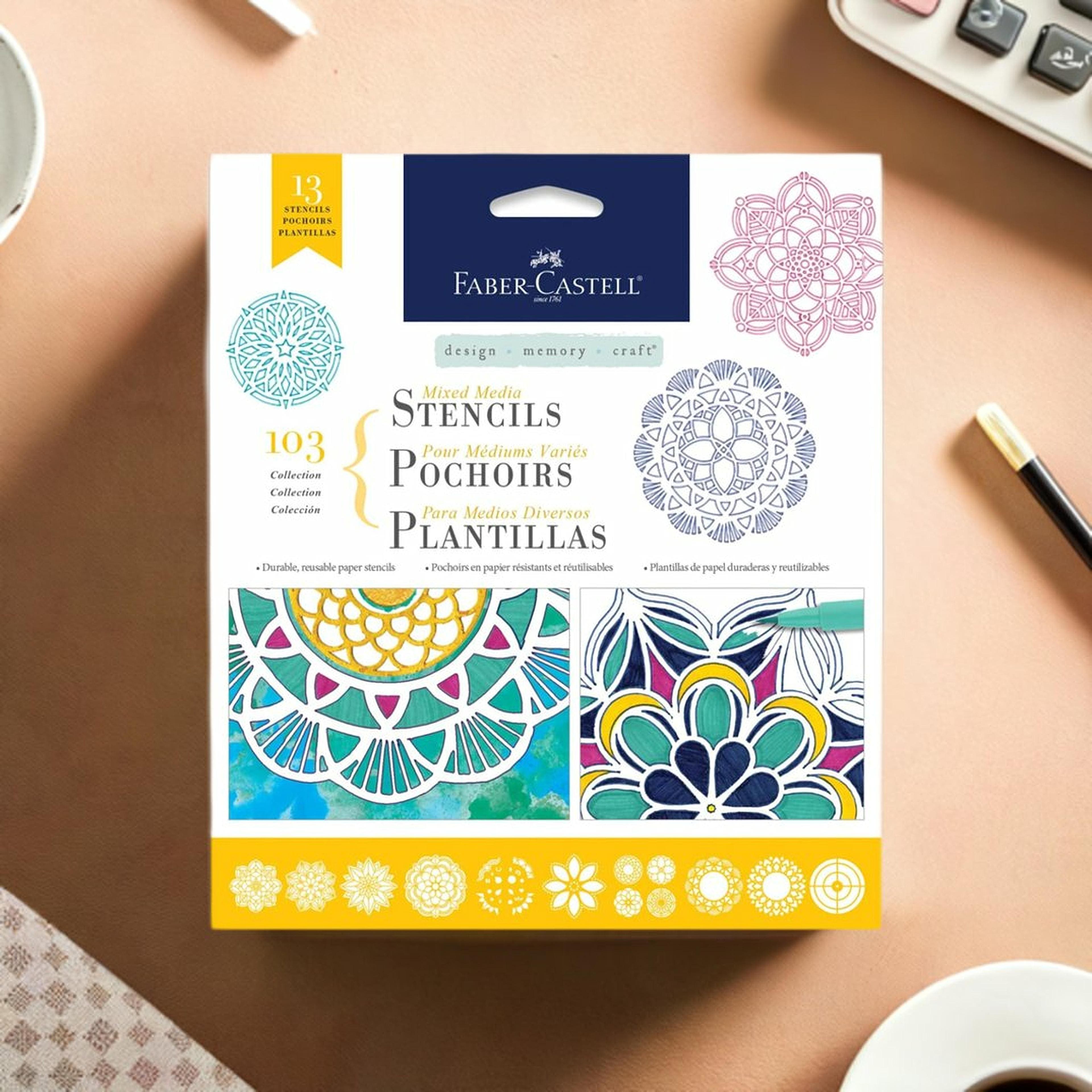 Faber-Castell&#xAE; Mixed Media Mandala Stencil Set