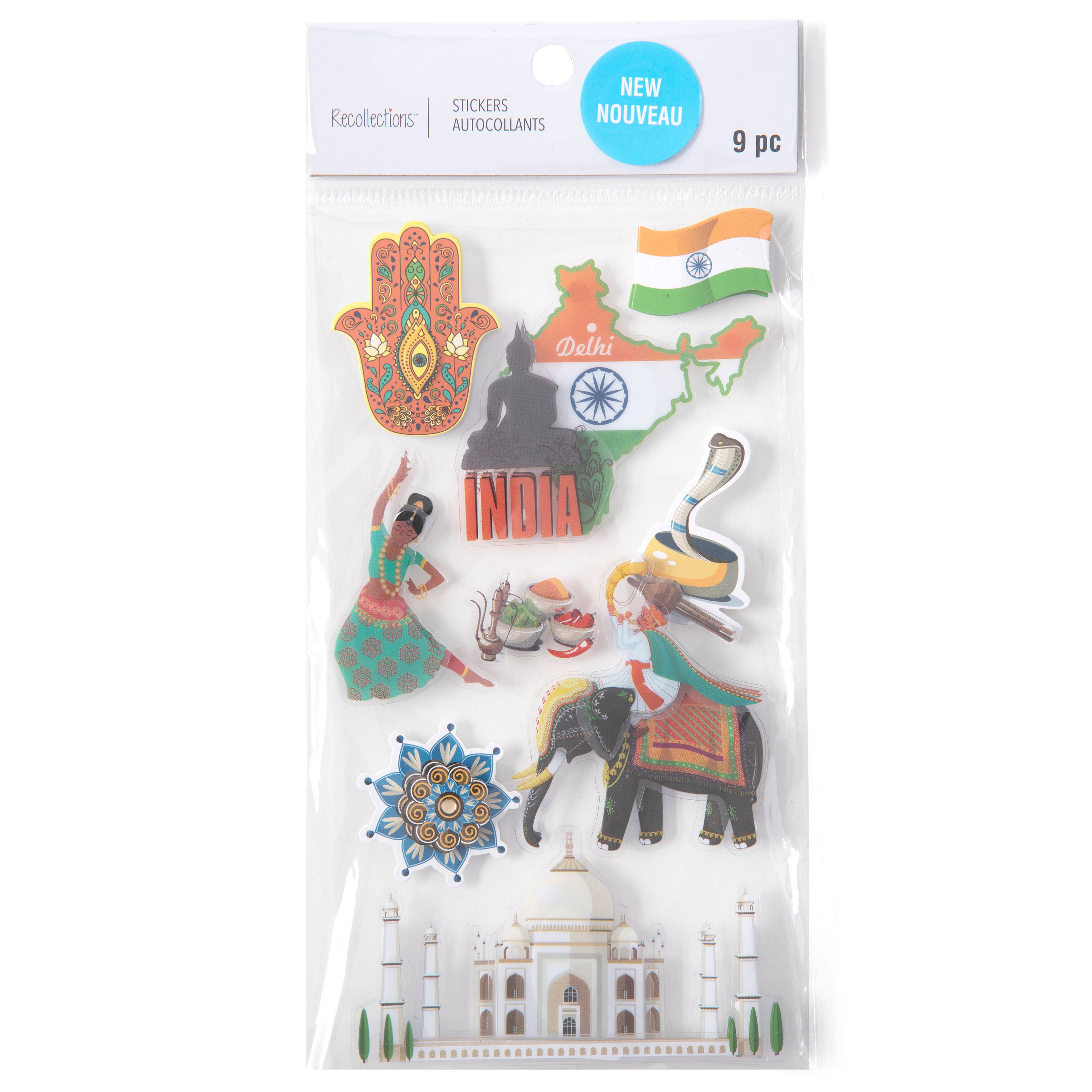 India Dimensional Stickers by Recollections&#x2122;