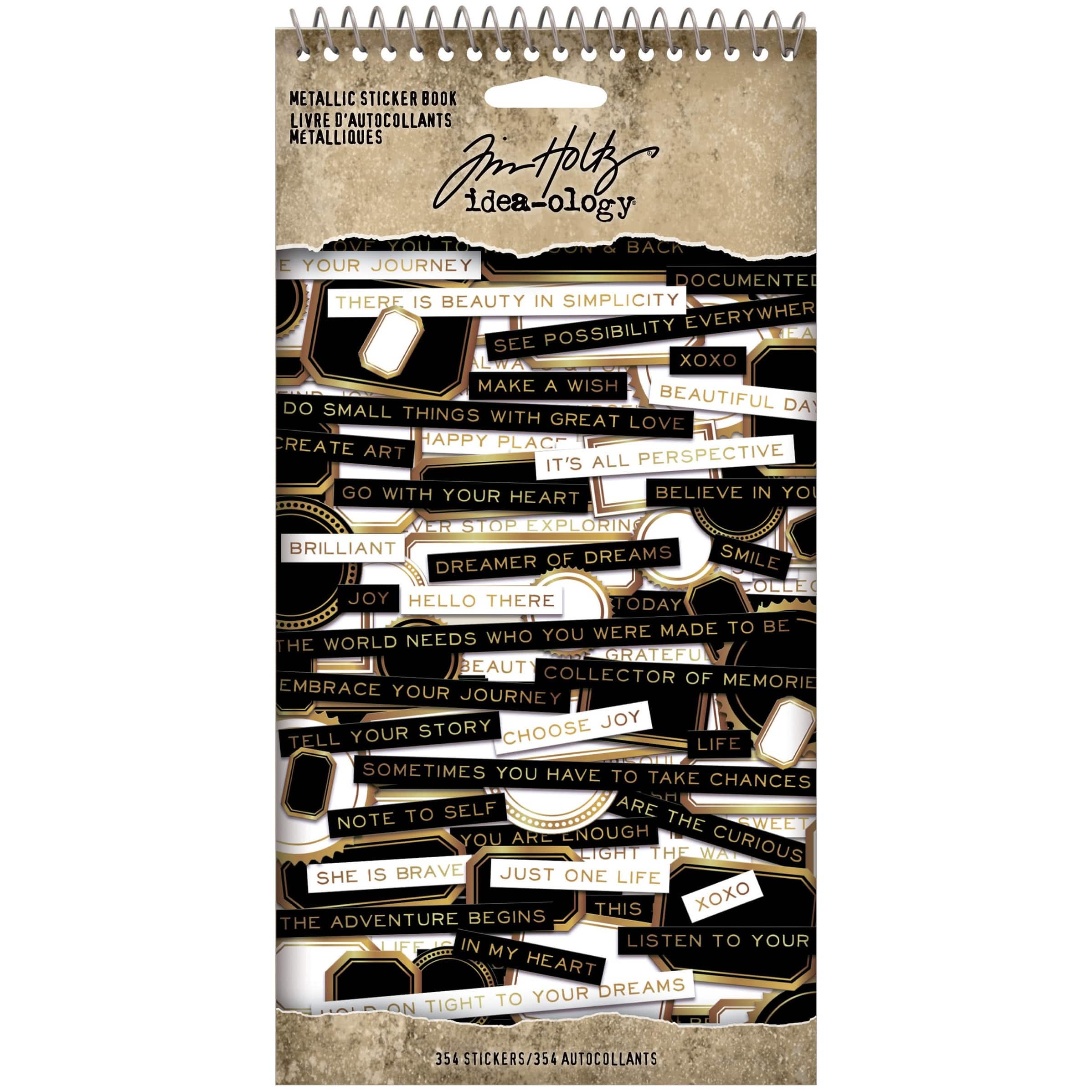 Idea-Ology Metallic Spiral Bound Sticker Book