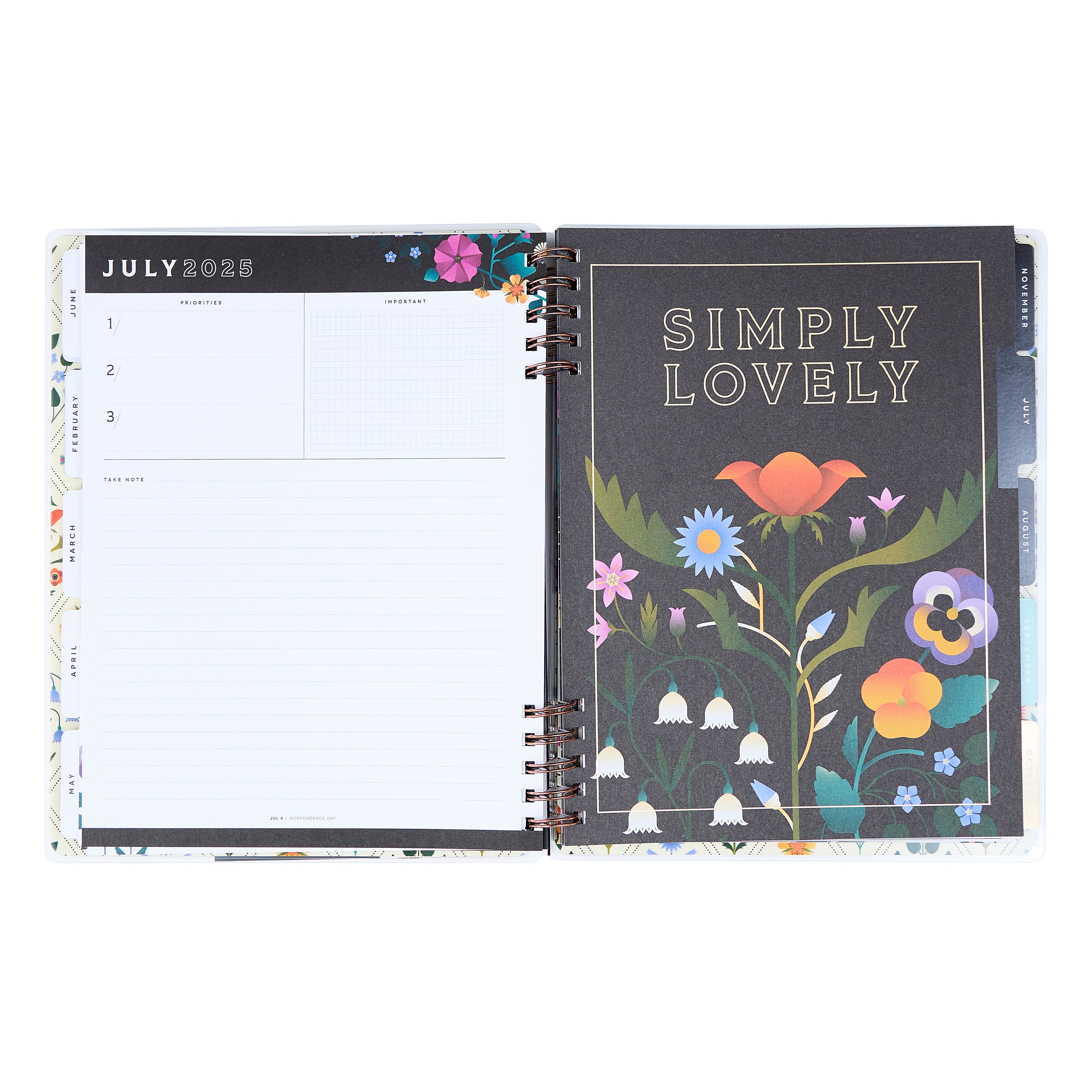 The Big Happy Planner&#xAE; Customizable Twin Loop Radiant Garden