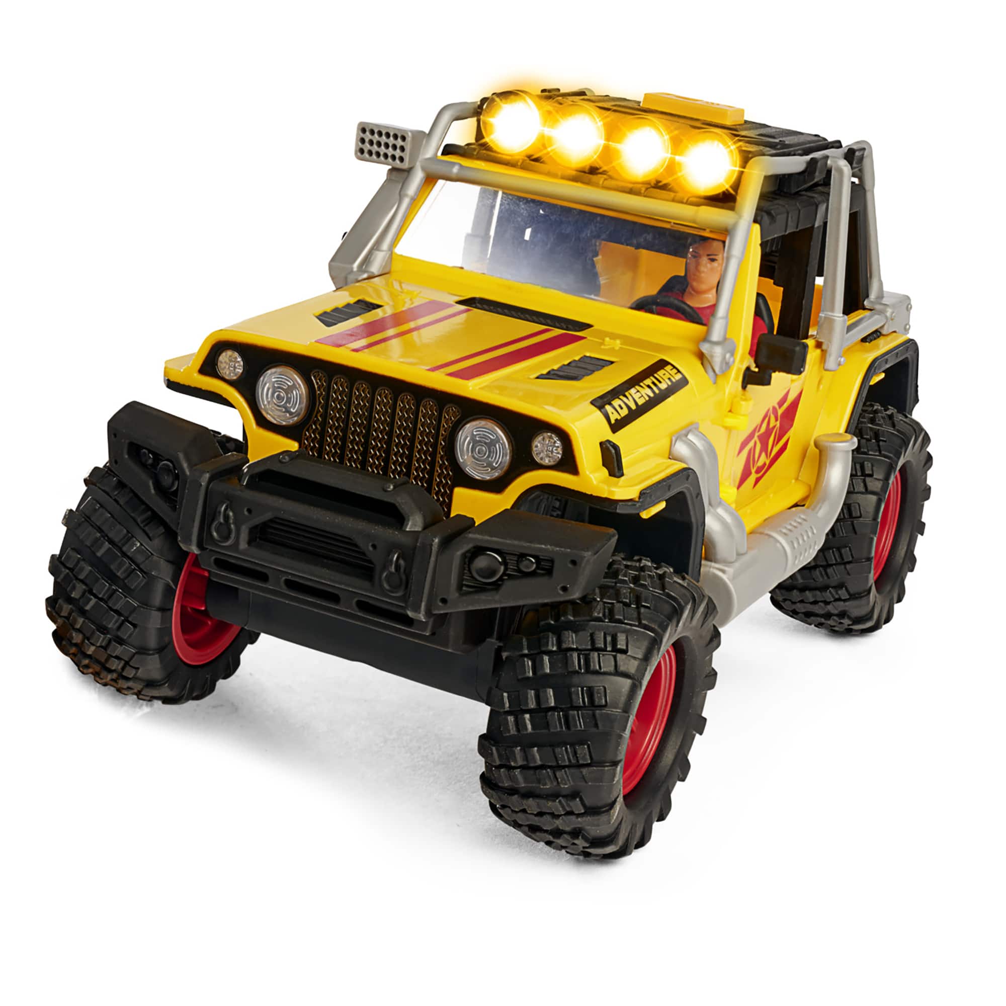 Dickie Toys Light &#x26; Sound Jeep&#xAE; Adventure Playset