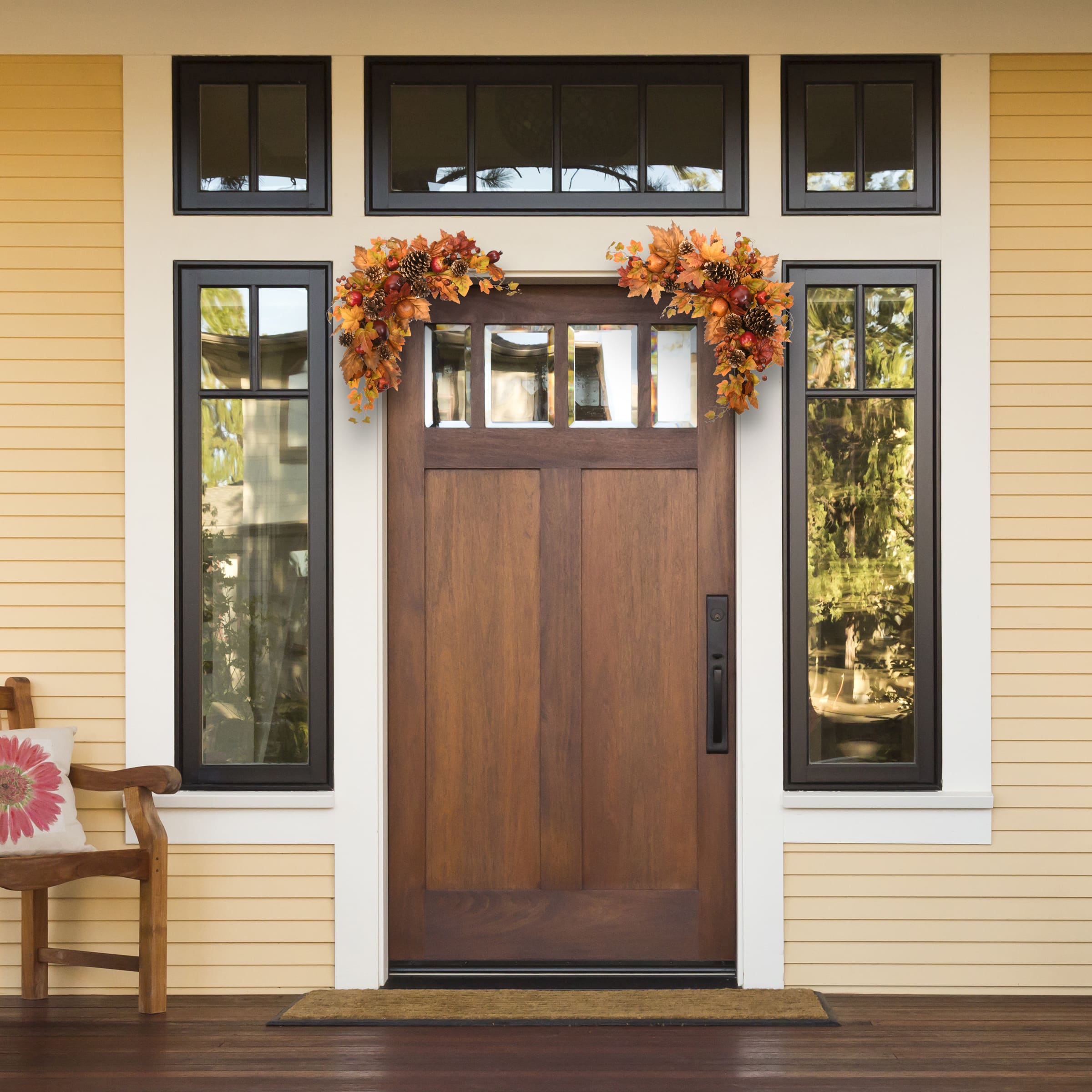 30" Harvest Maple Leaves Swags, 2ct.