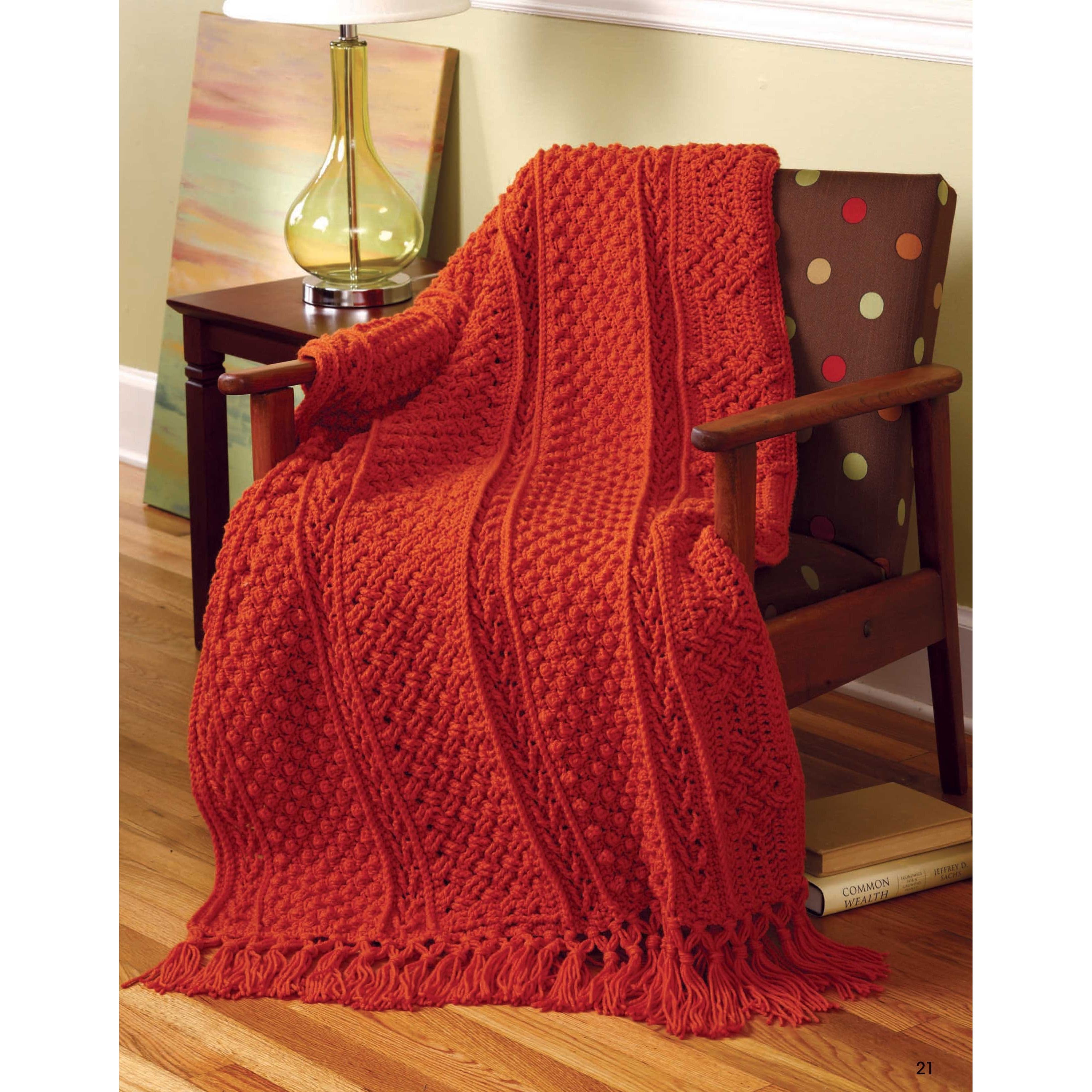 Leisure Arts&#xAE; Aran Afghans to Crochet Book