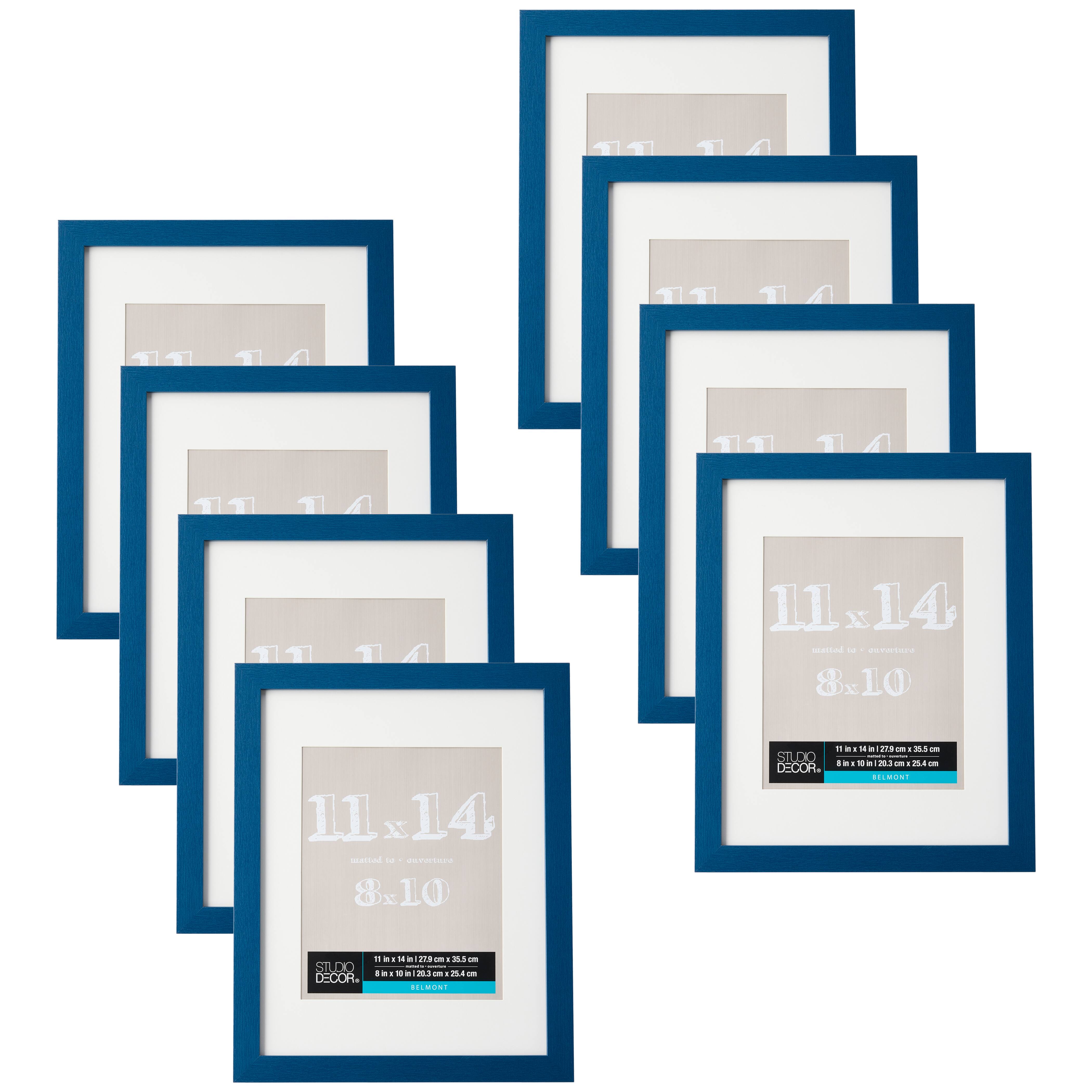 8 Pack: Sapphire Blue Belmont Picture Frame by Studio D&#xE9;cor&#xAE;