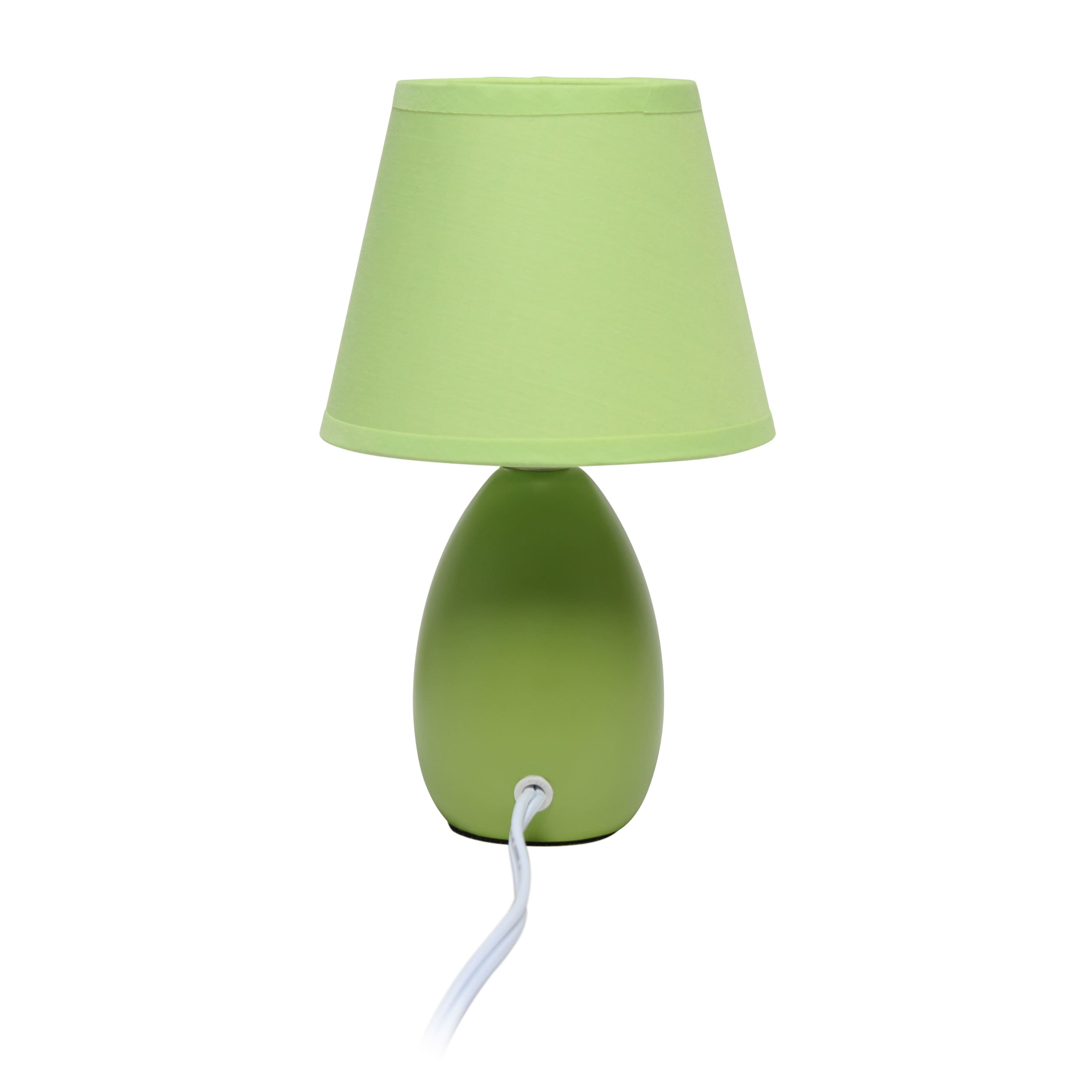 Simple Designs Mini Egg Oval Ceramic Table Lamp
