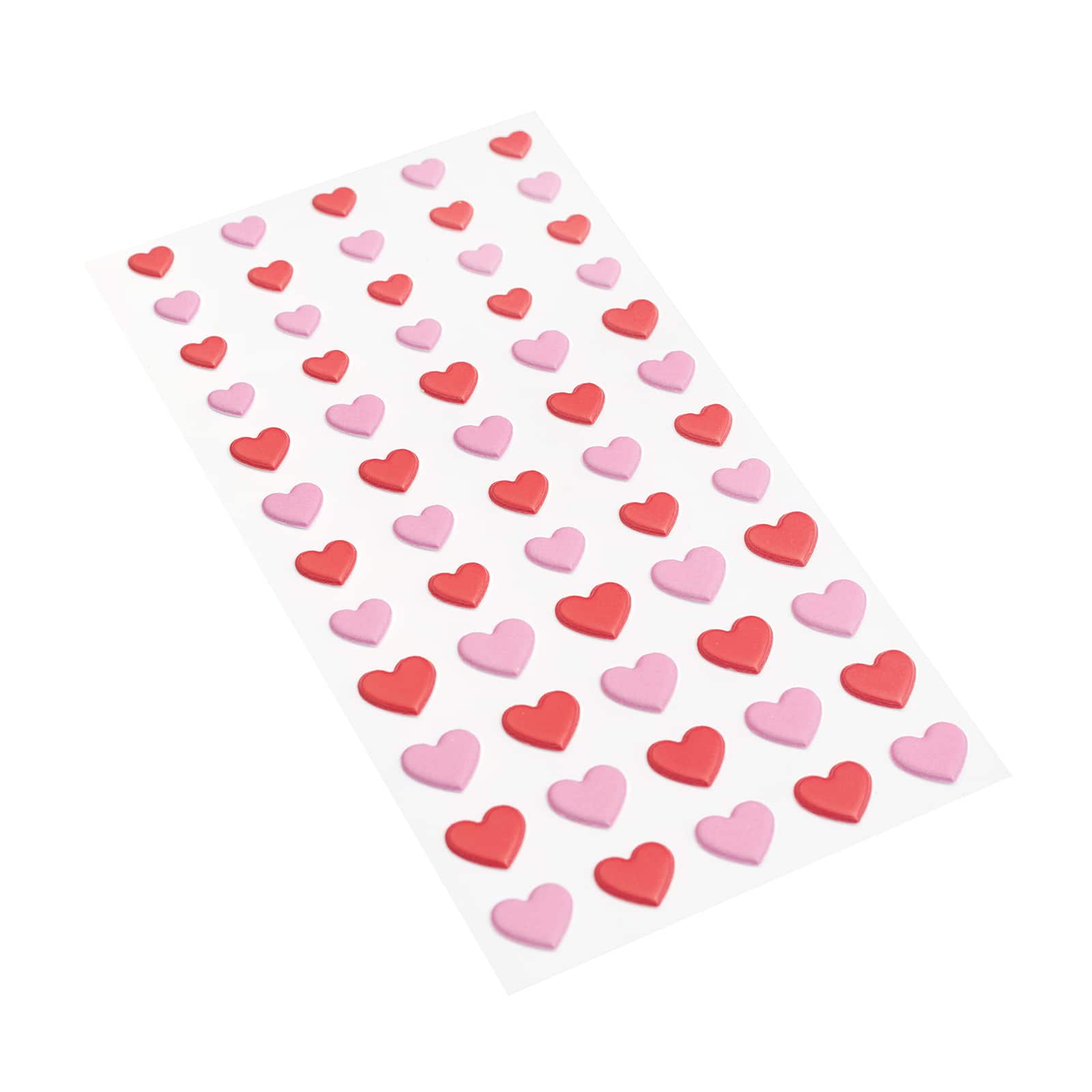 12 Packs: 60 Ct. (720 Total) Red & Pink Heart Puffy Stickers by Recollections, Size: 8.54 x 0.02 x 4.06